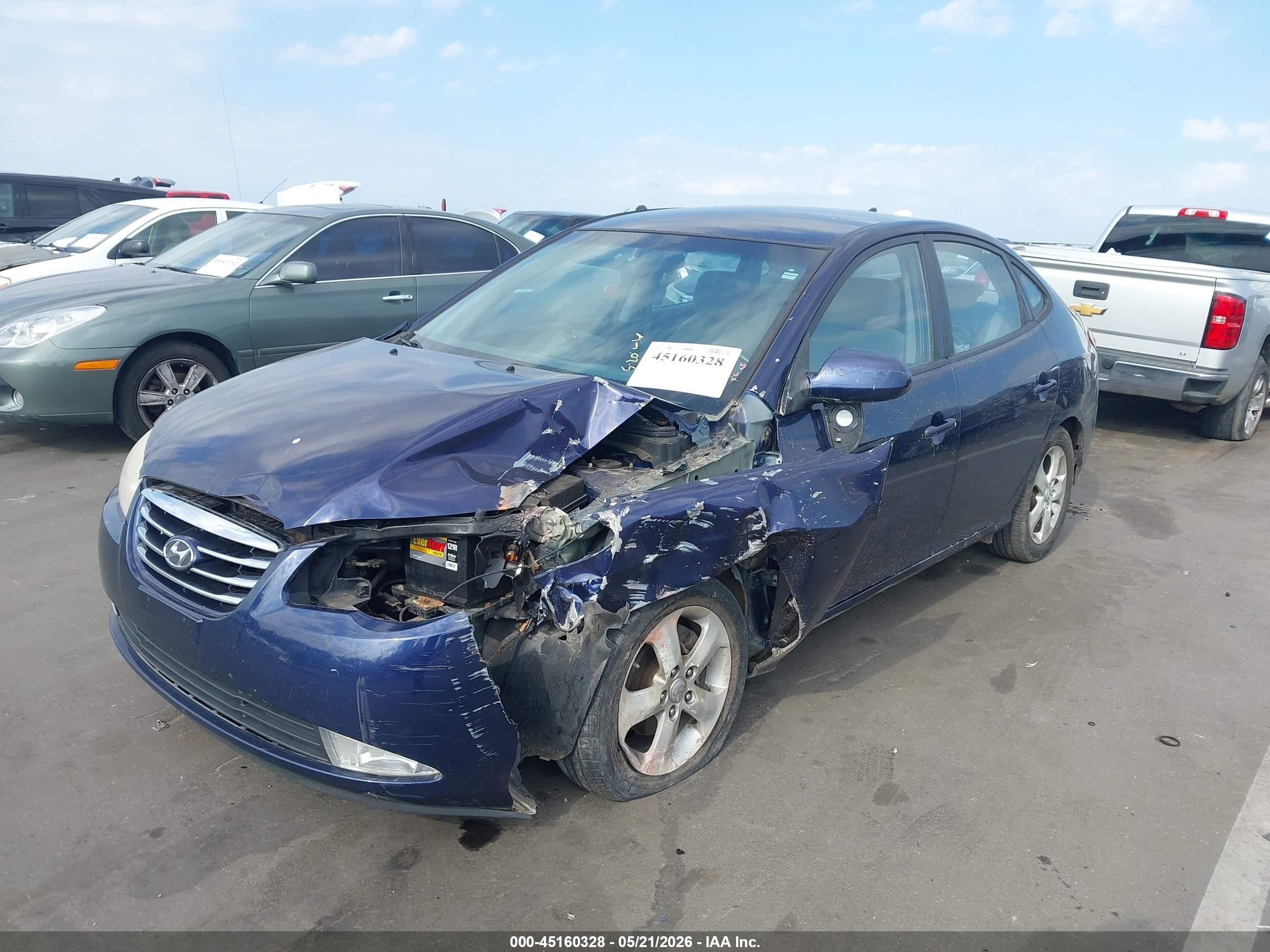 2010 Hyundai Elantra Se Blue vin: KMHDU4AD7AU998362