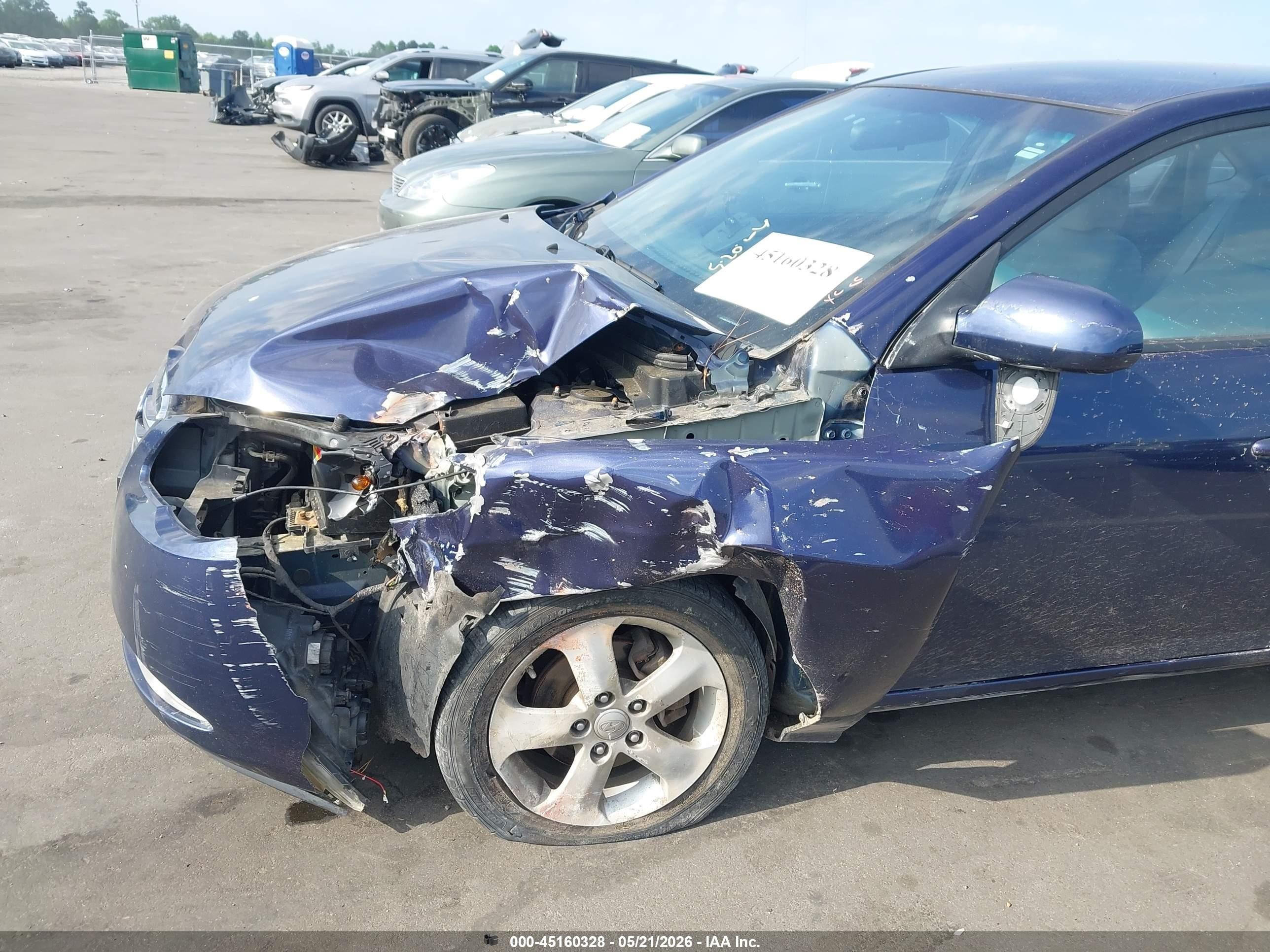2010 Hyundai Elantra Se Blue vin: KMHDU4AD7AU998362