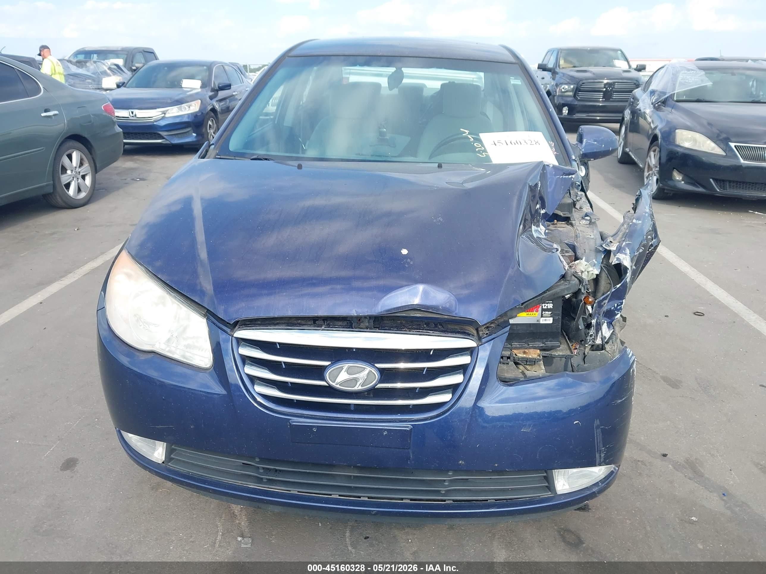 2010 Hyundai Elantra Se Blue vin: KMHDU4AD7AU998362