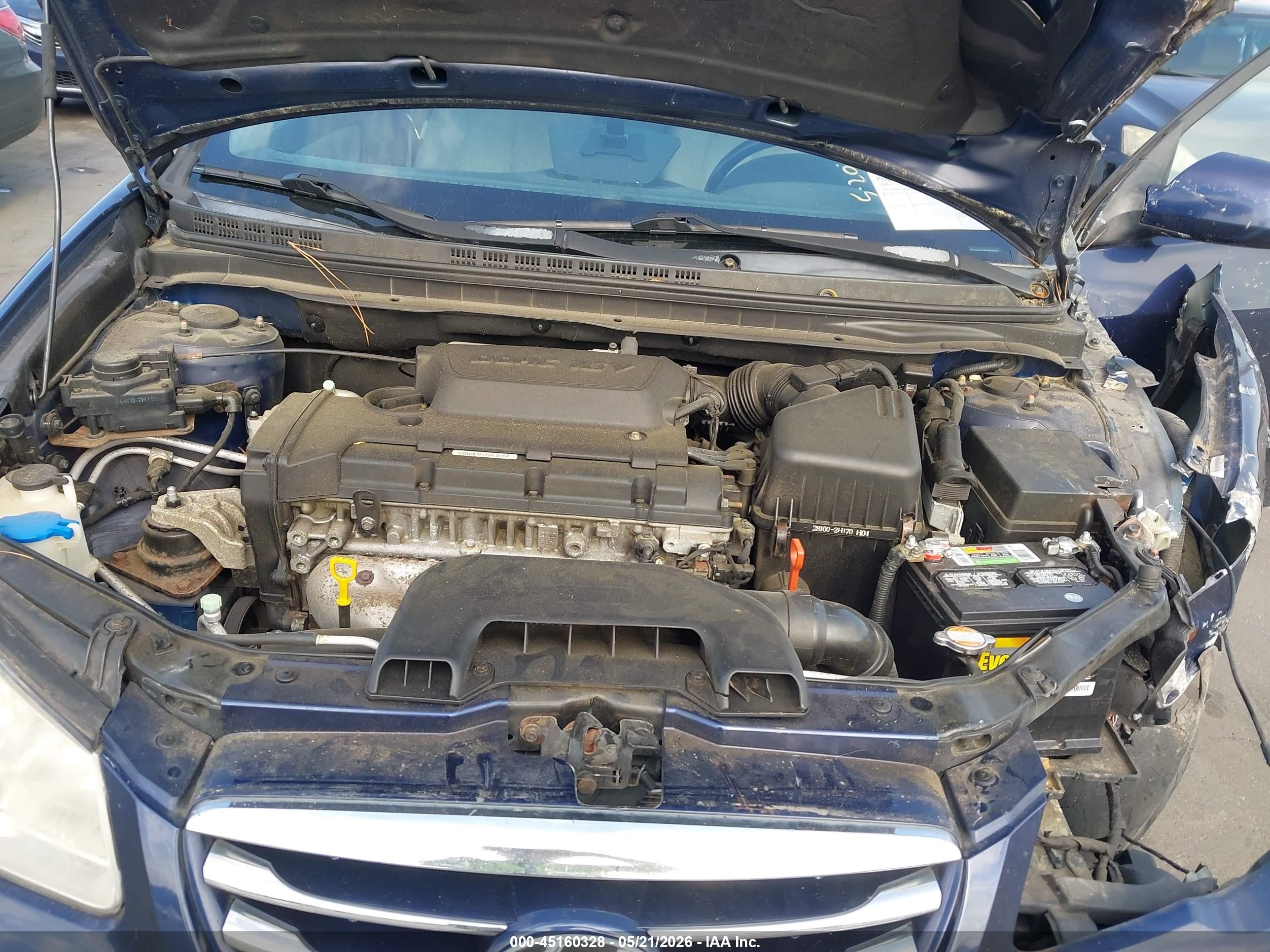 2010 Hyundai Elantra Se Blue vin: KMHDU4AD7AU998362