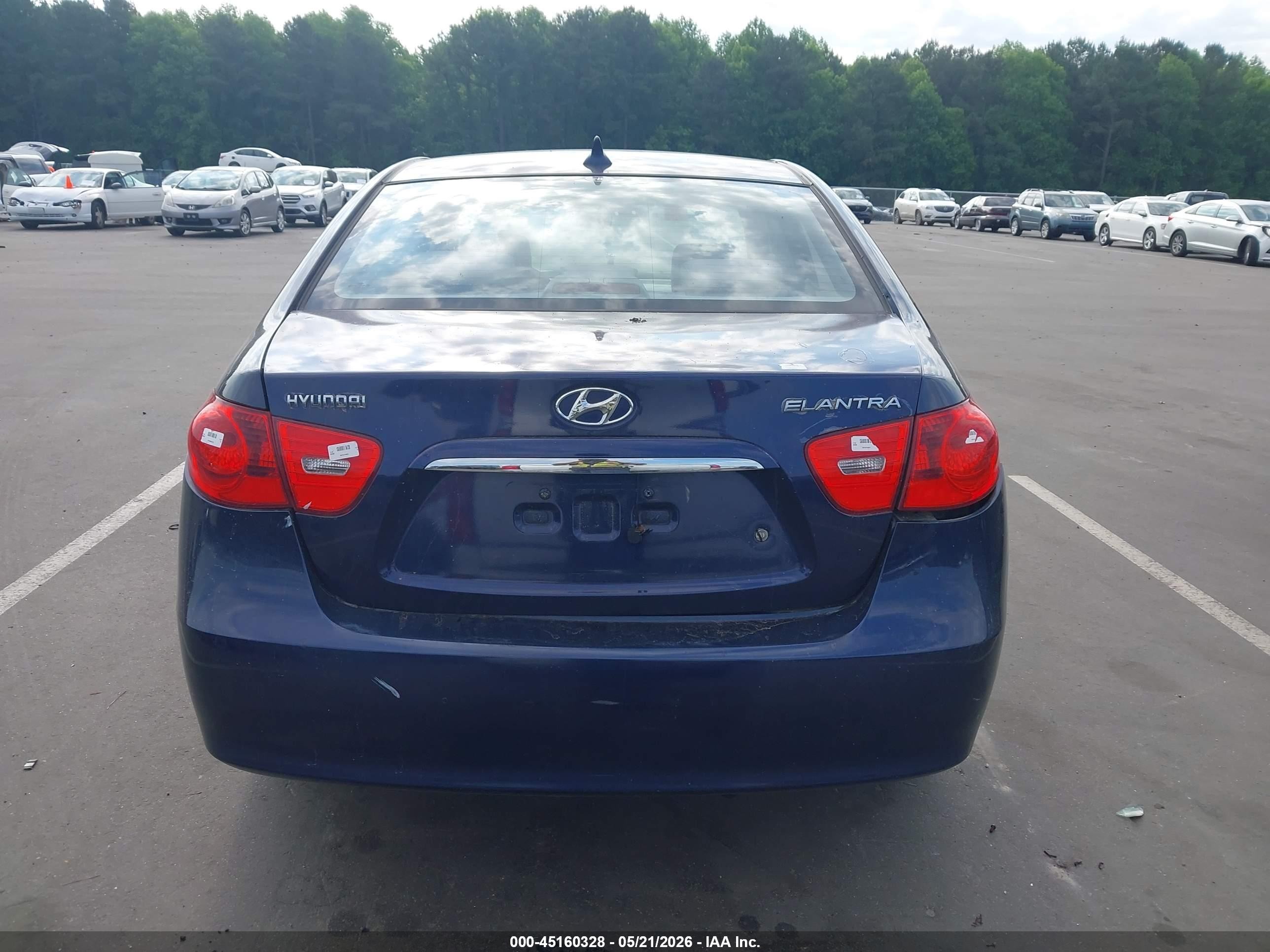 2010 Hyundai Elantra Se Blue vin: KMHDU4AD7AU998362