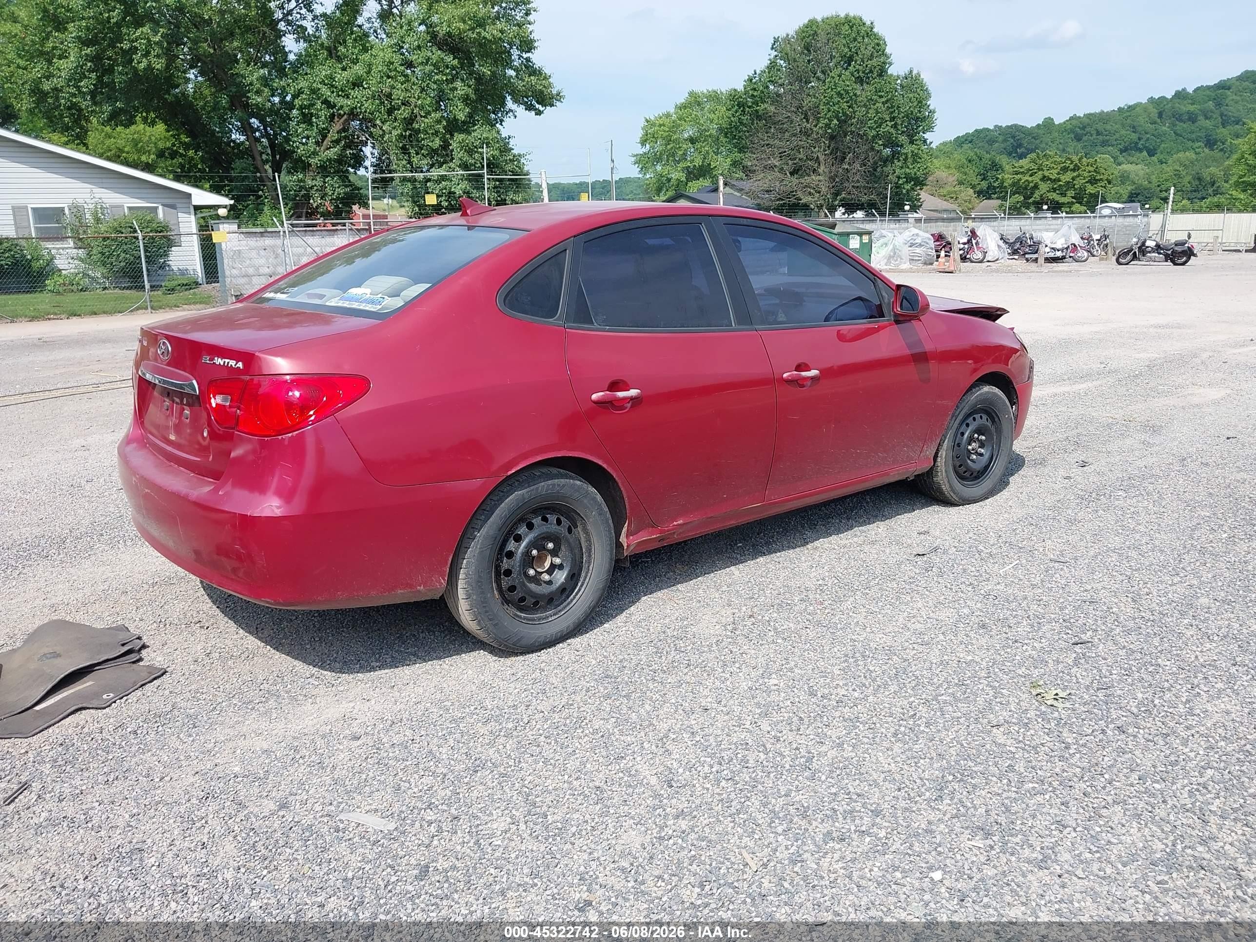 2010 Hyundai Elantra Gls Красный vin: KMHDU4AD8AU027340