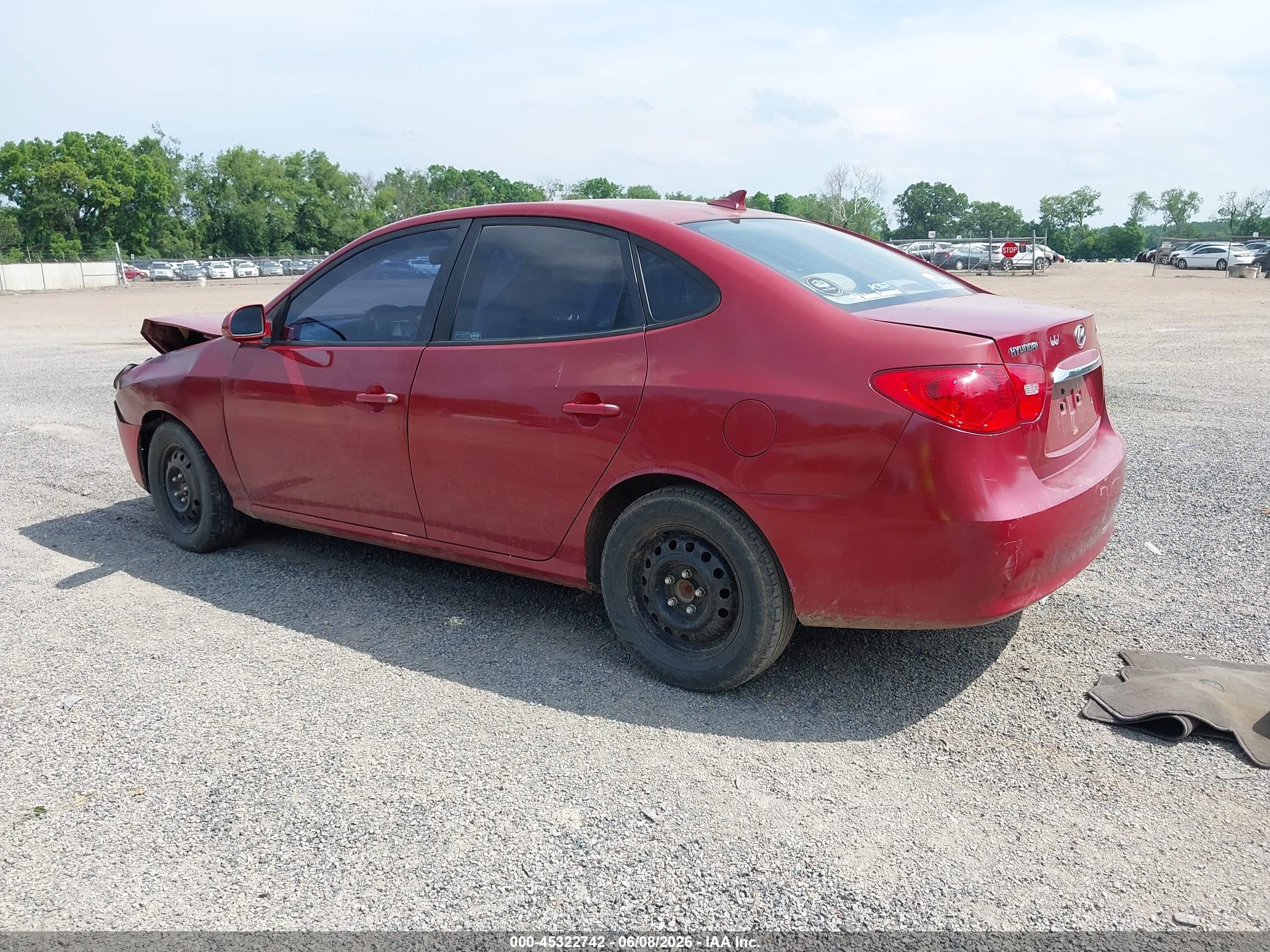2010 Hyundai Elantra Gls Красный vin: KMHDU4AD8AU027340