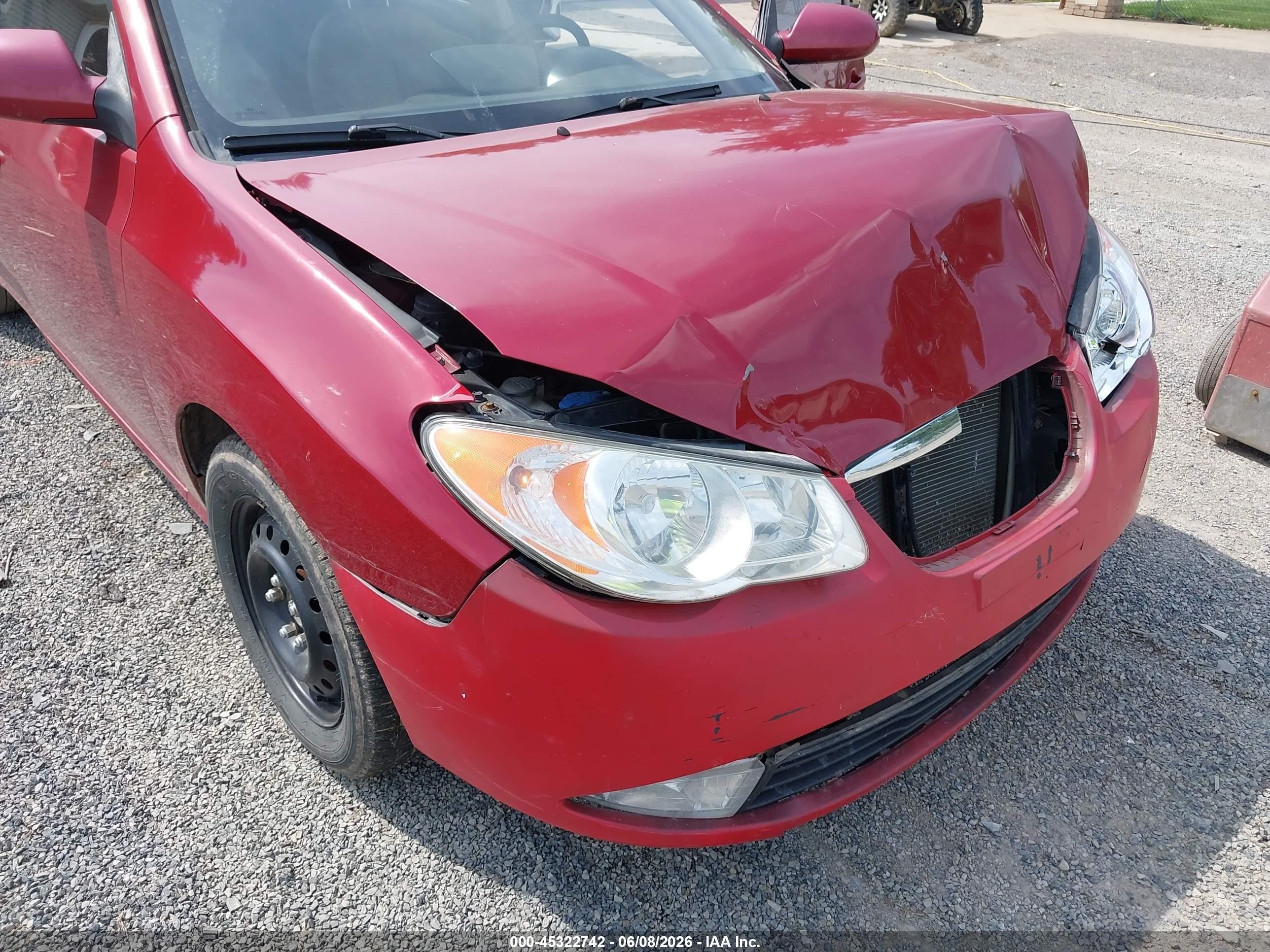 2010 Hyundai Elantra Gls Красный vin: KMHDU4AD8AU027340