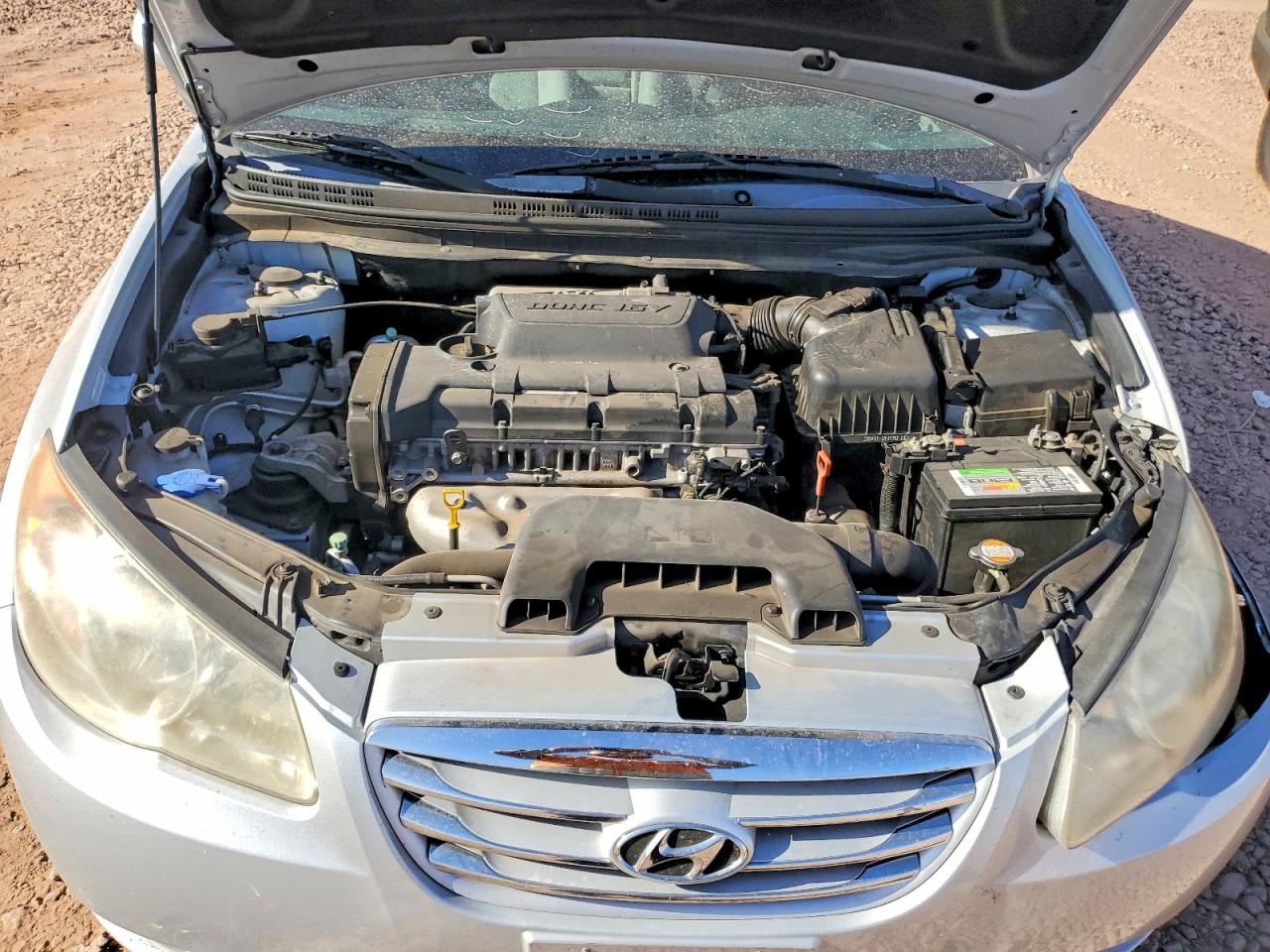 2010 Hyundai Elantra Gls Silver vin: KMHDU4AD8AU070575