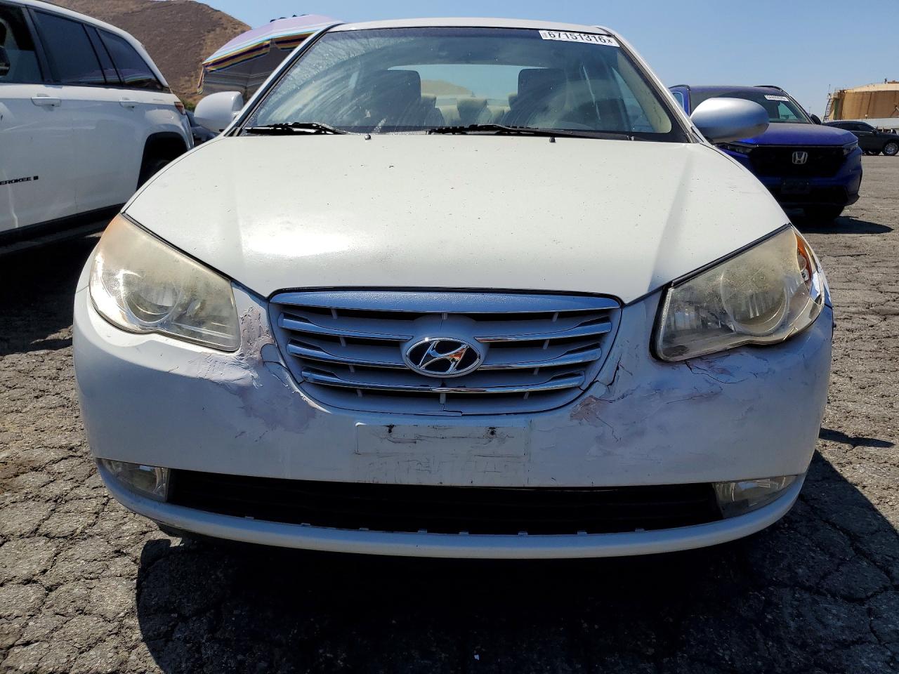 2010 Hyundai Elantra Gls White vin: KMHDU4AD8AU094018