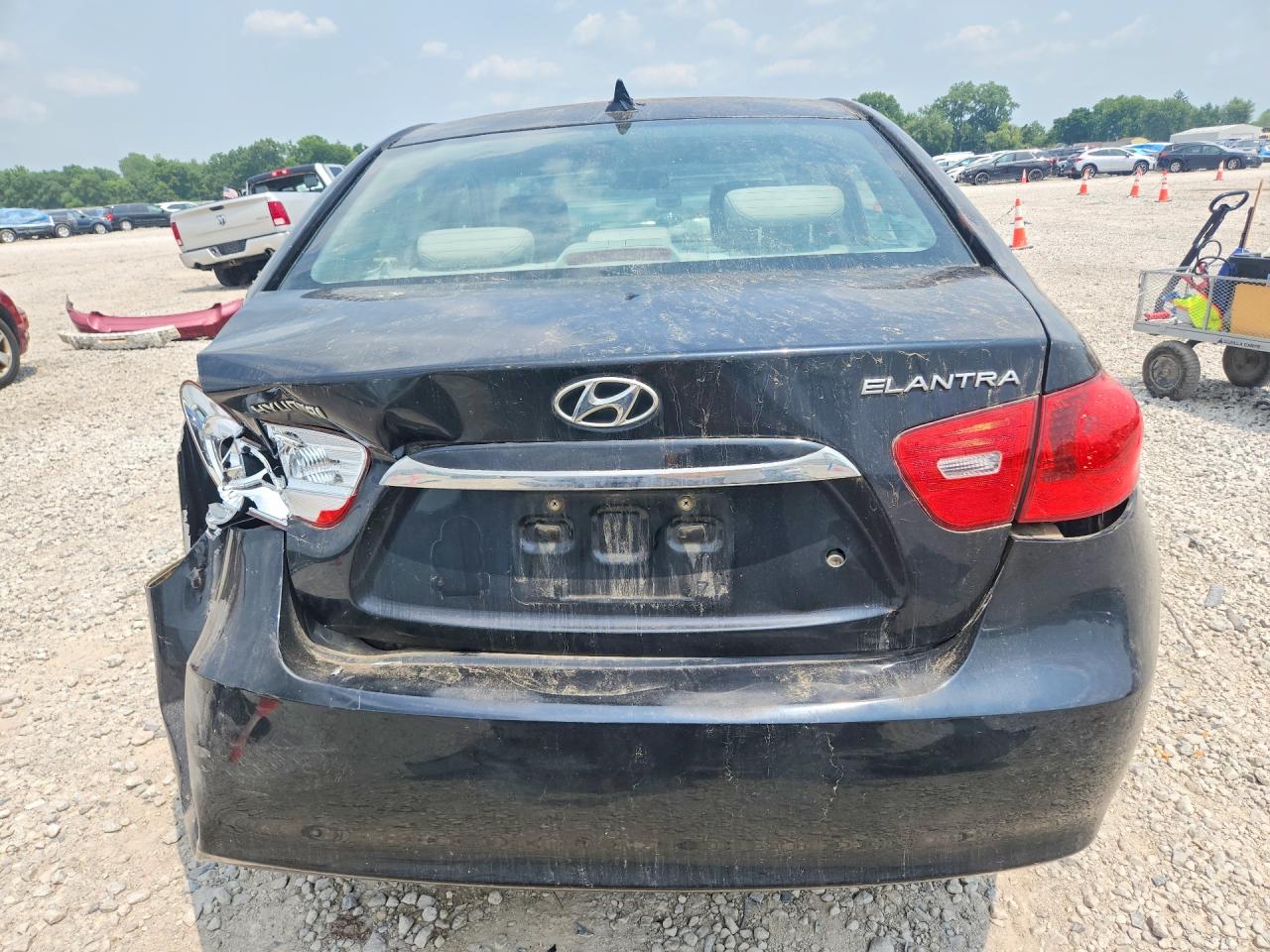 2010 Hyundai Elantra Gls Black vin: KMHDU4AD8AU111433