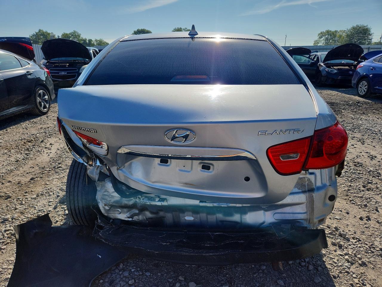 2010 Hyundai Elantra Gls Silver vin: KMHDU4AD8AU178517