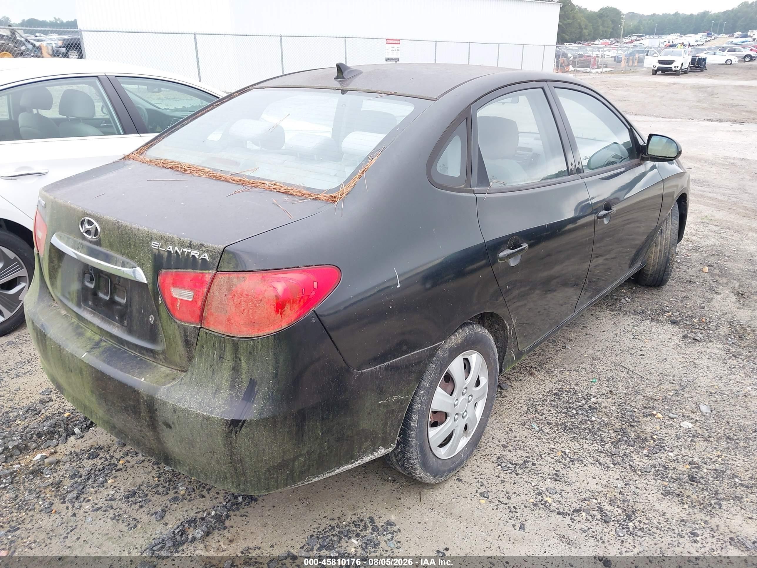 2010 Hyundai Elantra Gls Черный vin: KMHDU4AD8AU179912