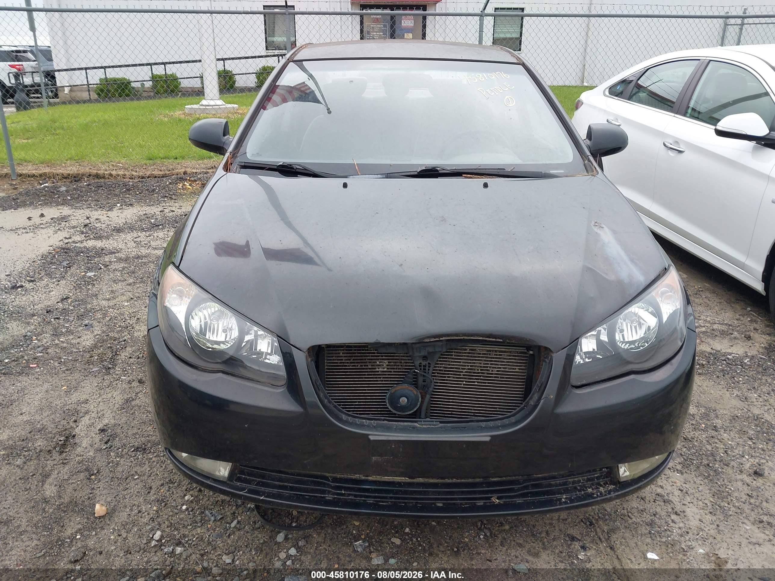 2010 Hyundai Elantra Gls Черный vin: KMHDU4AD8AU179912