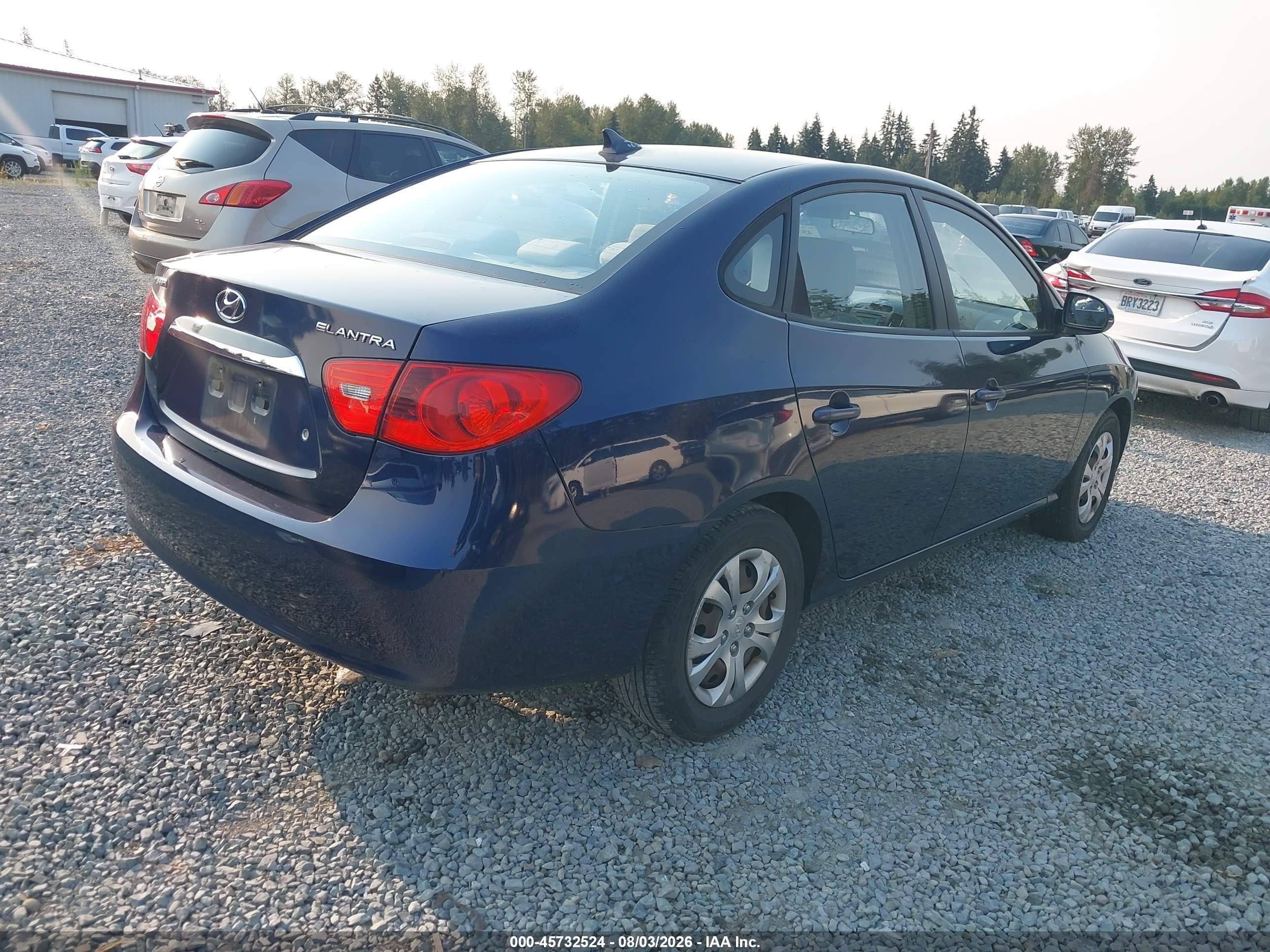 2010 Hyundai Elantra Gls Синий vin: KMHDU4AD8AU183961