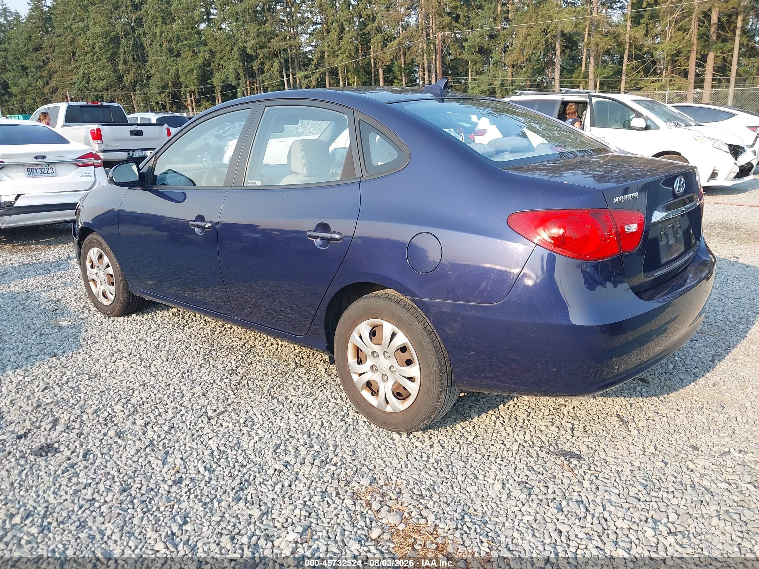 2010 Hyundai Elantra Gls Синий vin: KMHDU4AD8AU183961