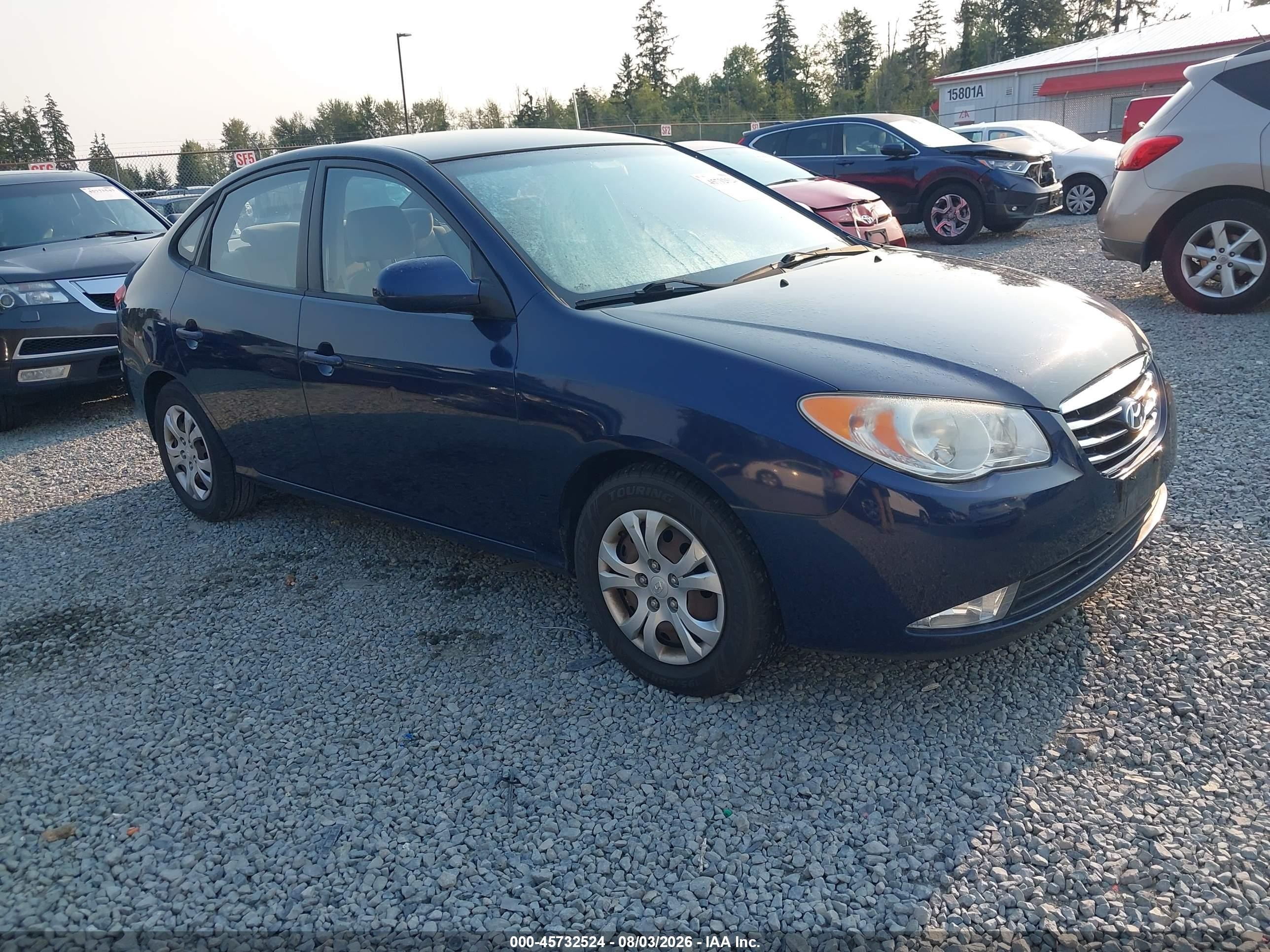 2010 Hyundai Elantra Gls Синий vin: KMHDU4AD8AU183961
