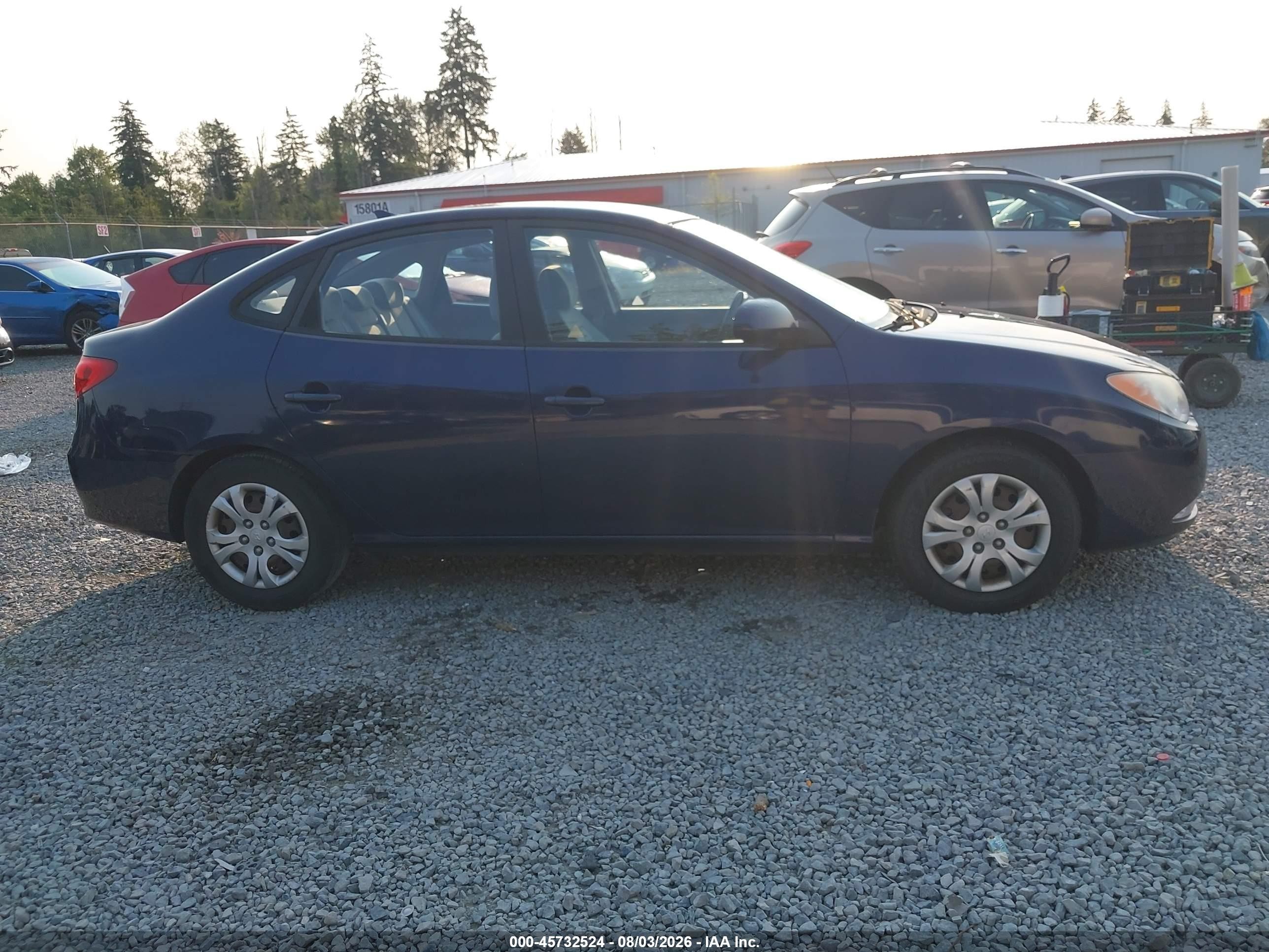 2010 Hyundai Elantra Gls Синий vin: KMHDU4AD8AU183961