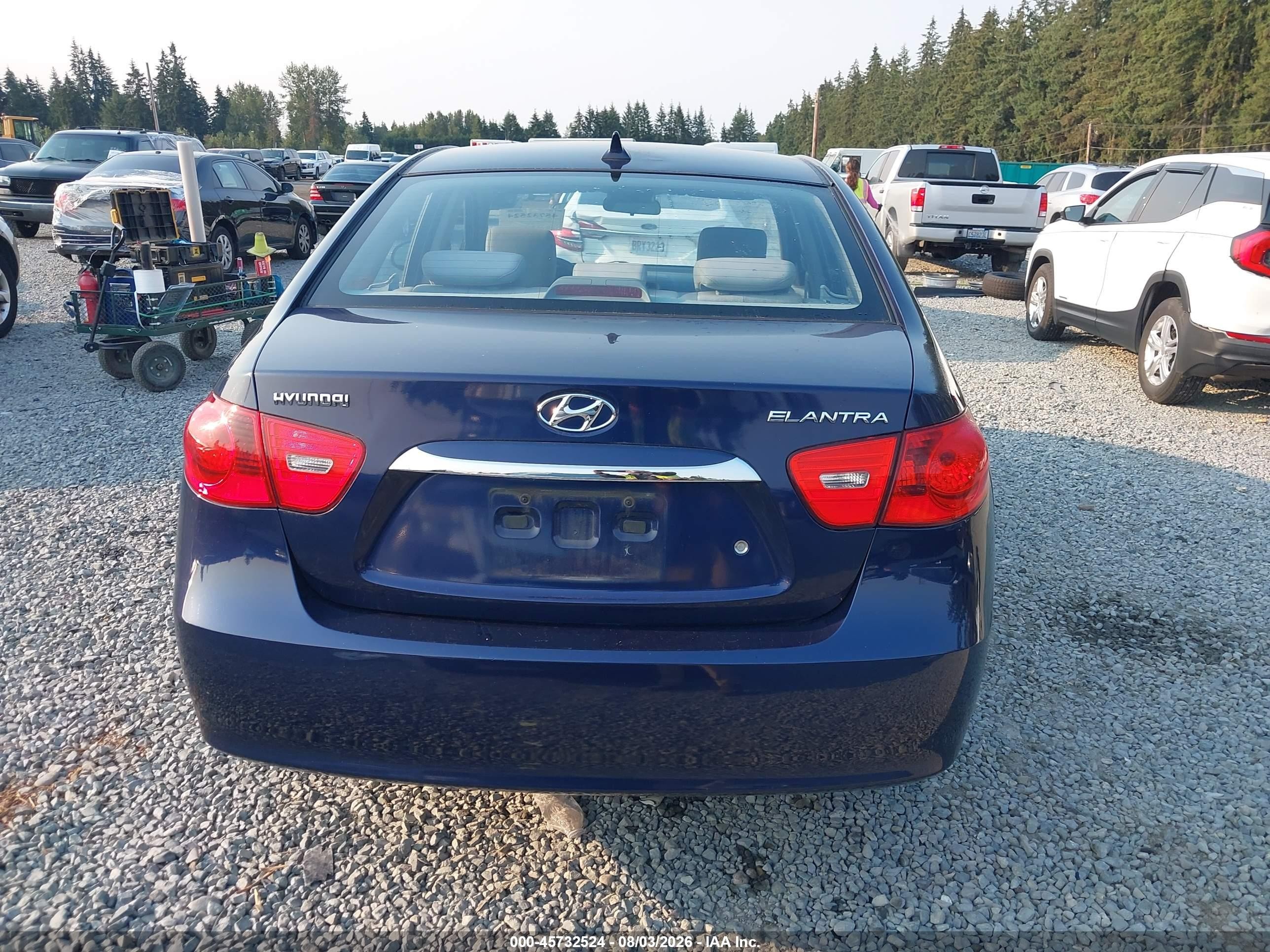 2010 Hyundai Elantra Gls Синий vin: KMHDU4AD8AU183961