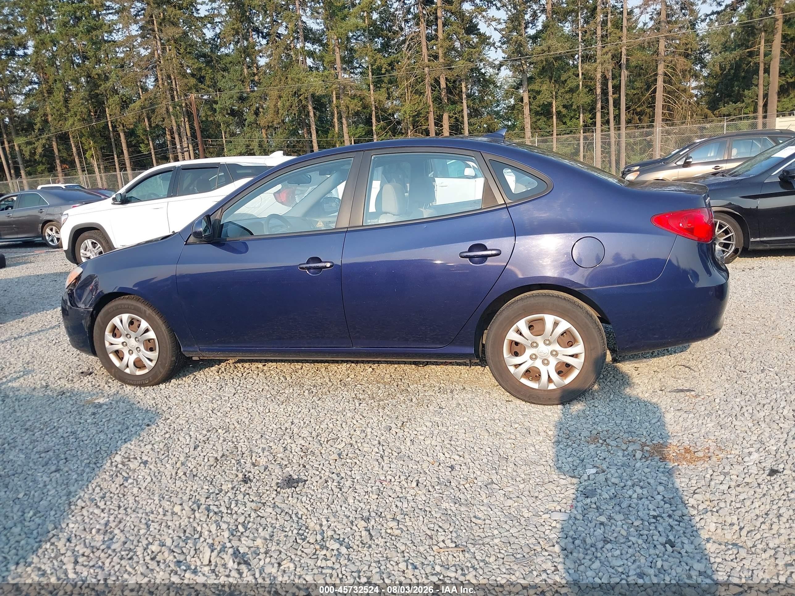 2010 Hyundai Elantra Gls Синий vin: KMHDU4AD8AU183961