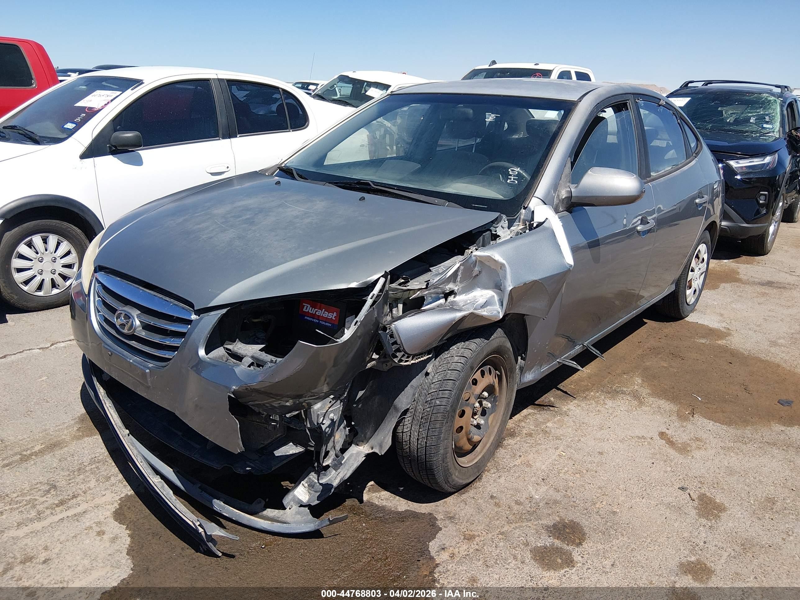2010 Hyundai Elantra Gls Gray vin: KMHDU4AD8AU192742