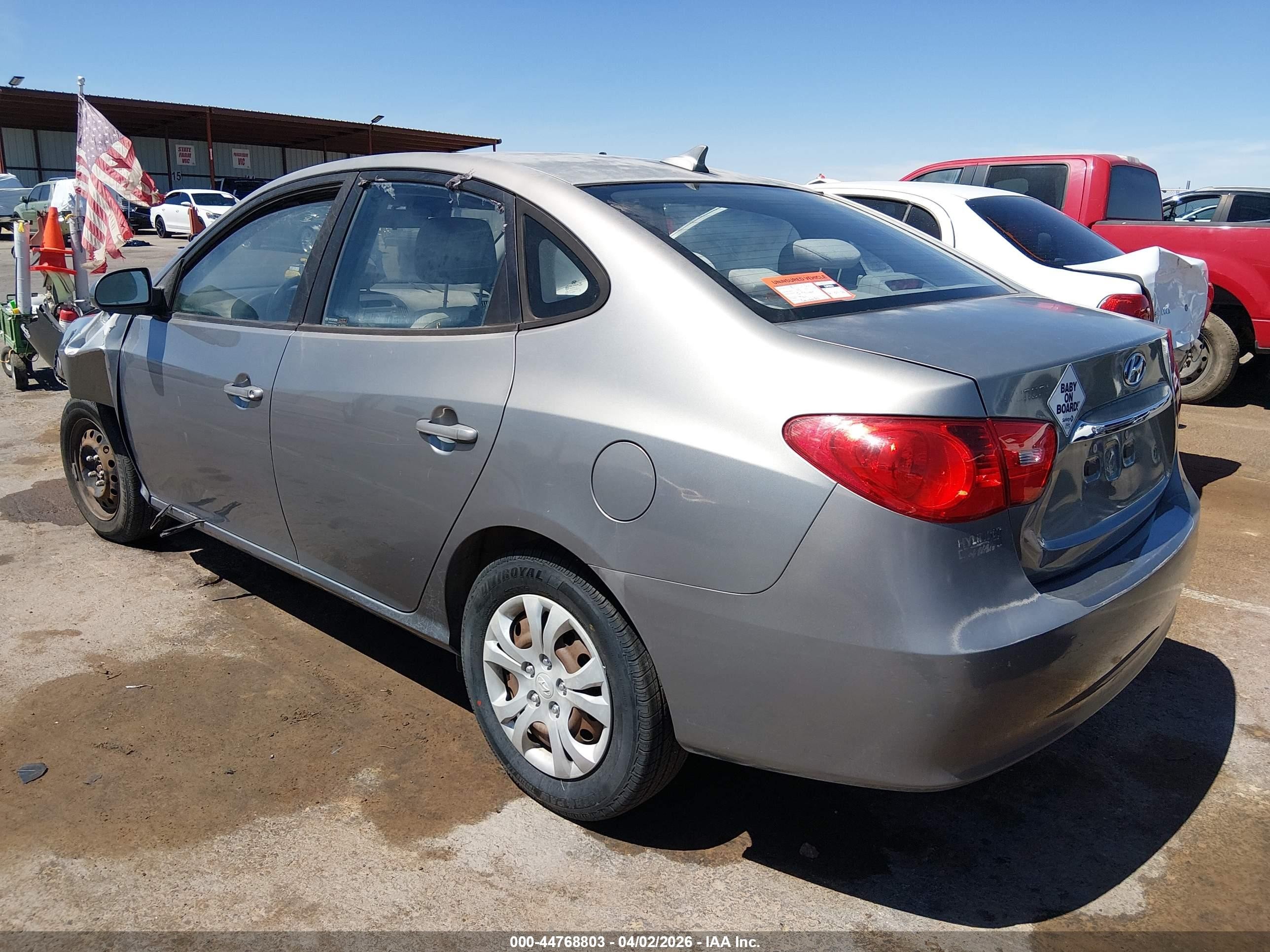 2010 Hyundai Elantra Gls Gray vin: KMHDU4AD8AU192742