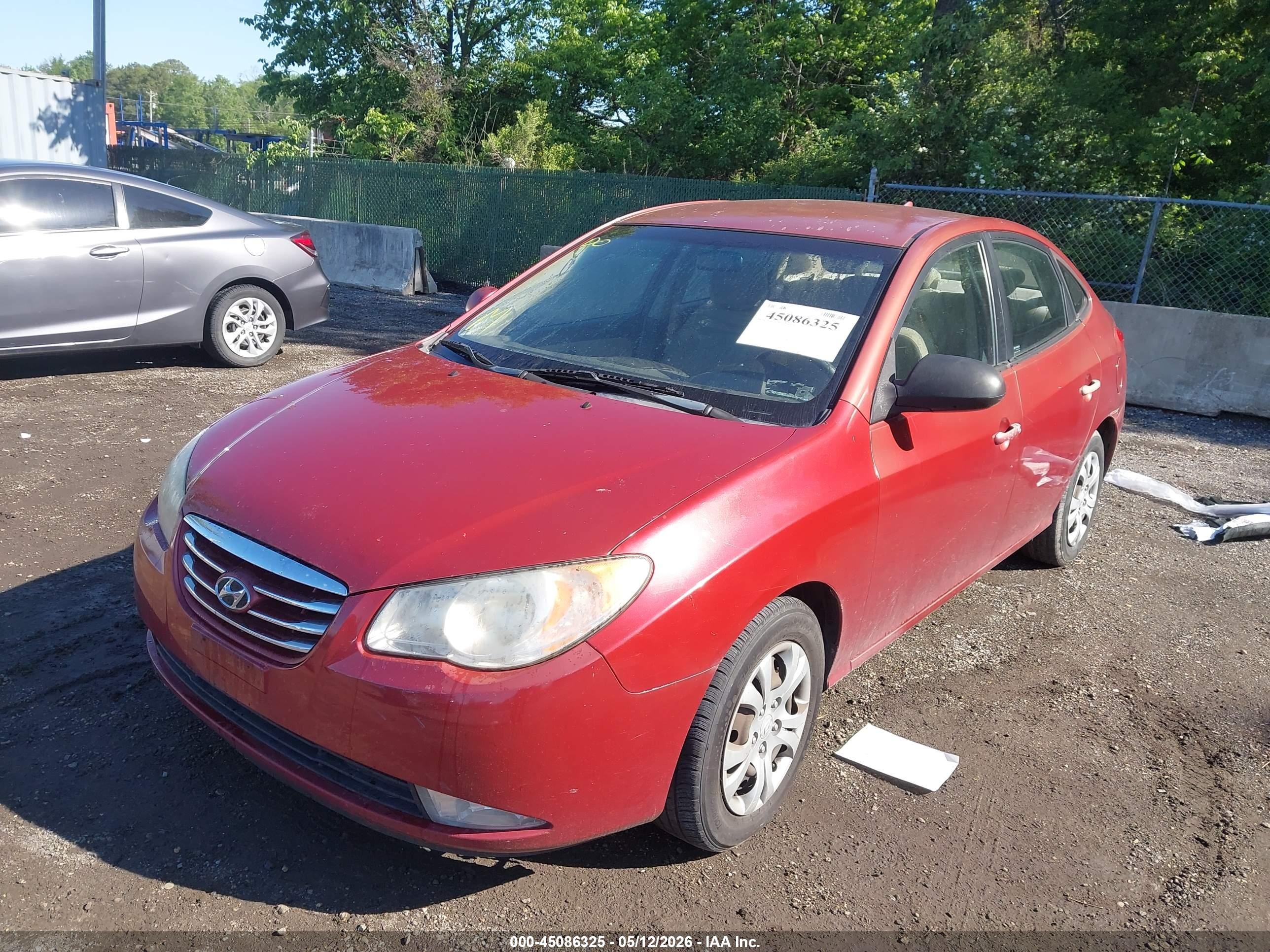 2010 Hyundai Elantra Gls Red vin: KMHDU4AD8AU843769