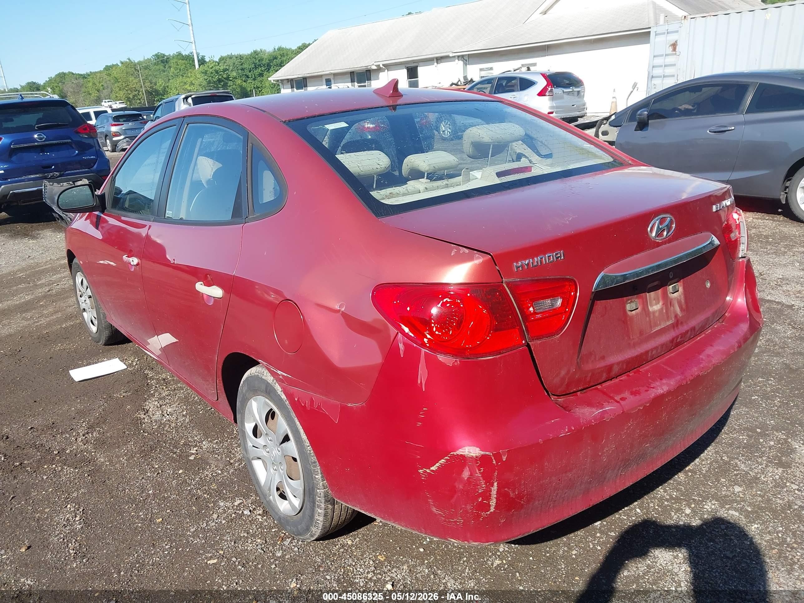 2010 Hyundai Elantra Gls Red vin: KMHDU4AD8AU843769