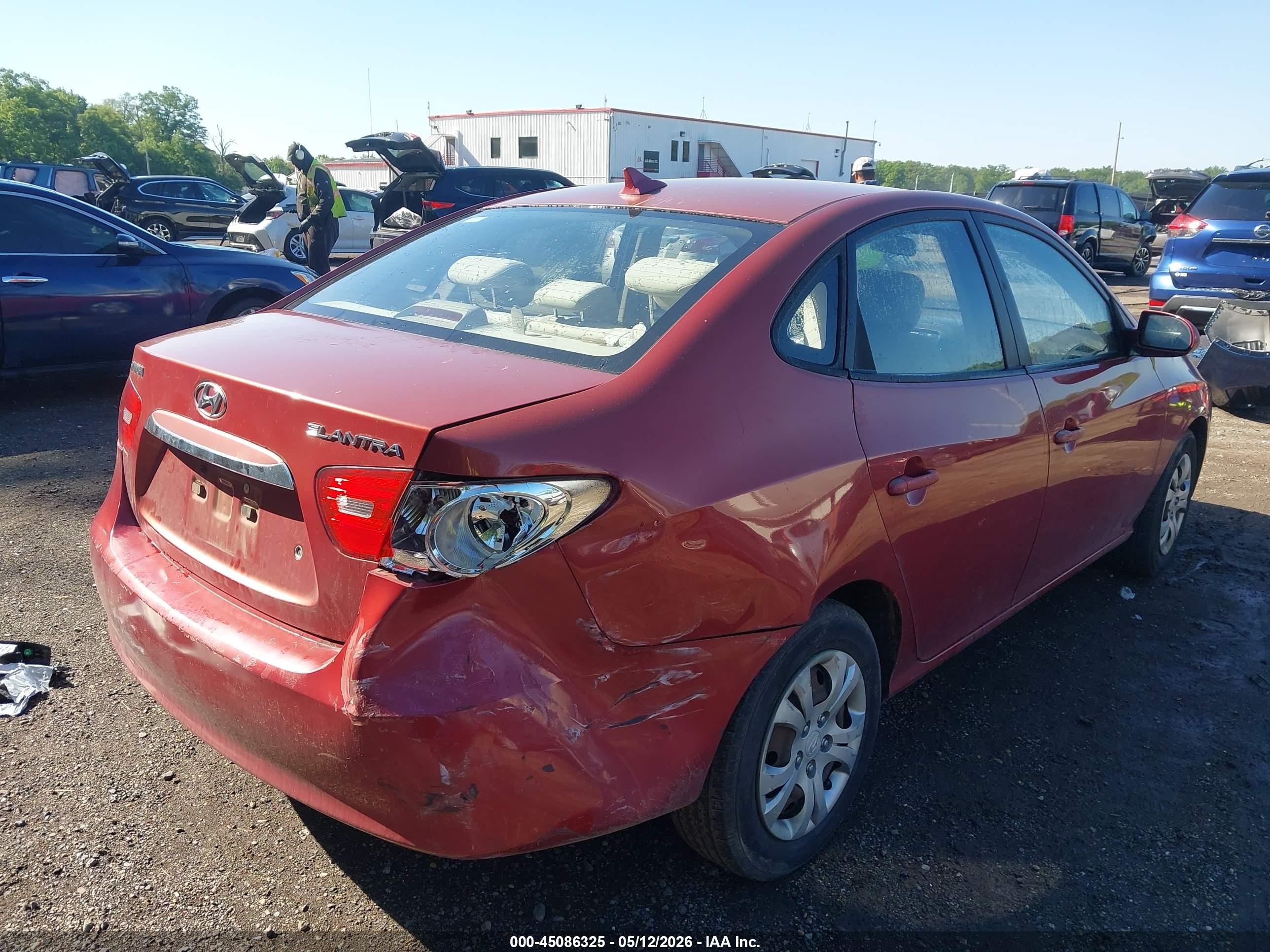 2010 Hyundai Elantra Gls Red vin: KMHDU4AD8AU843769