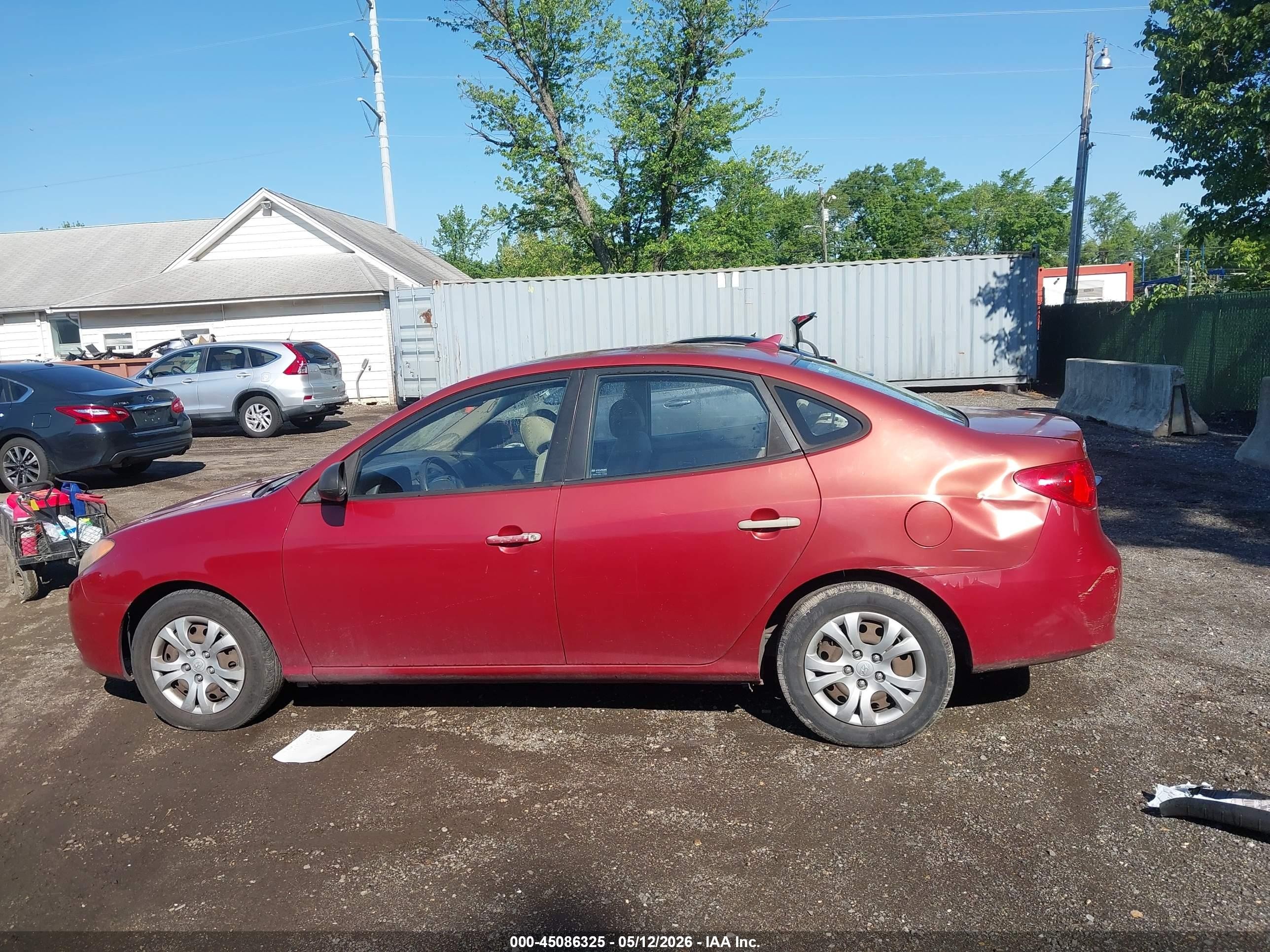 2010 Hyundai Elantra Gls Red vin: KMHDU4AD8AU843769