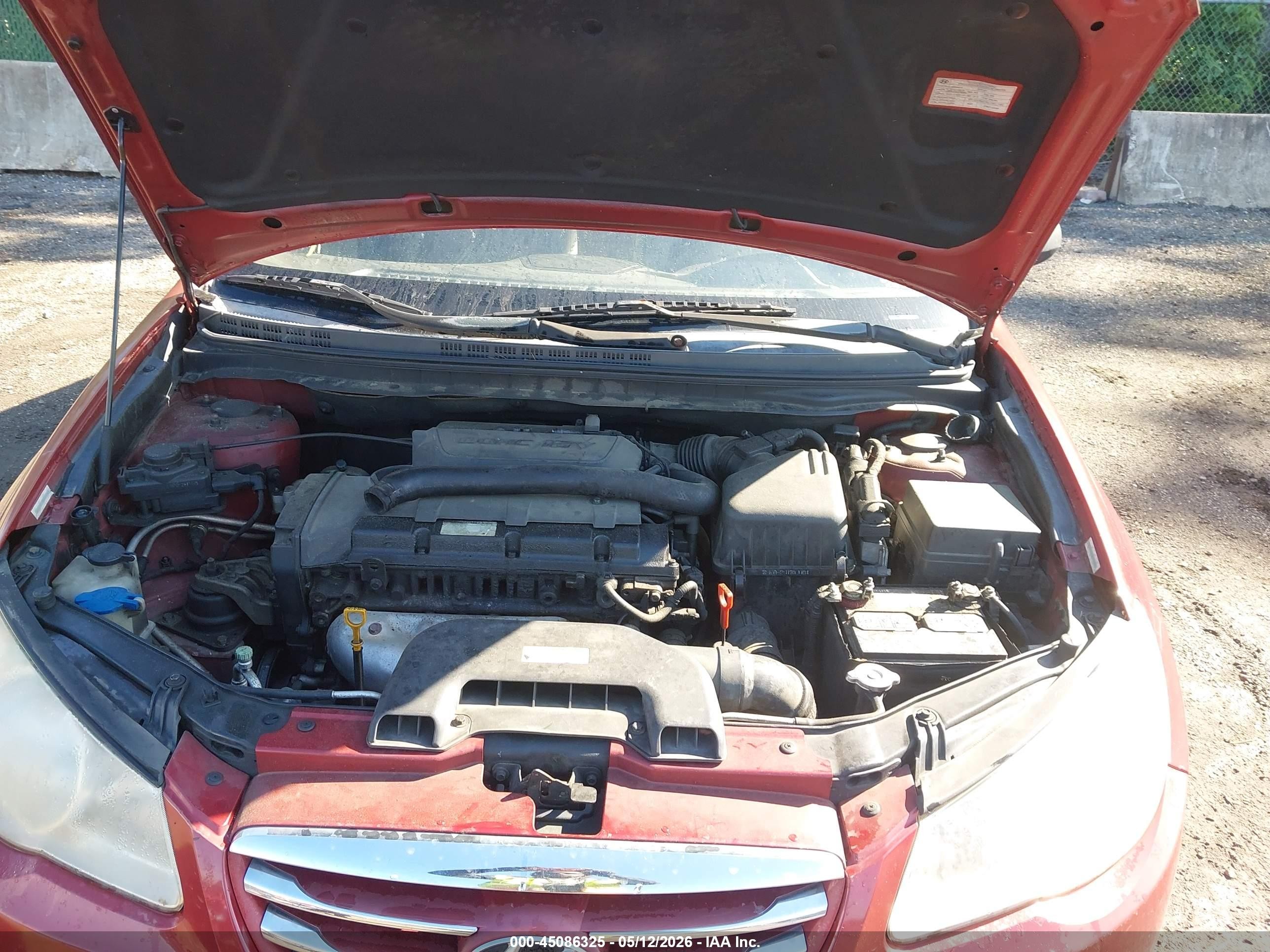 2010 Hyundai Elantra Gls Red vin: KMHDU4AD8AU843769