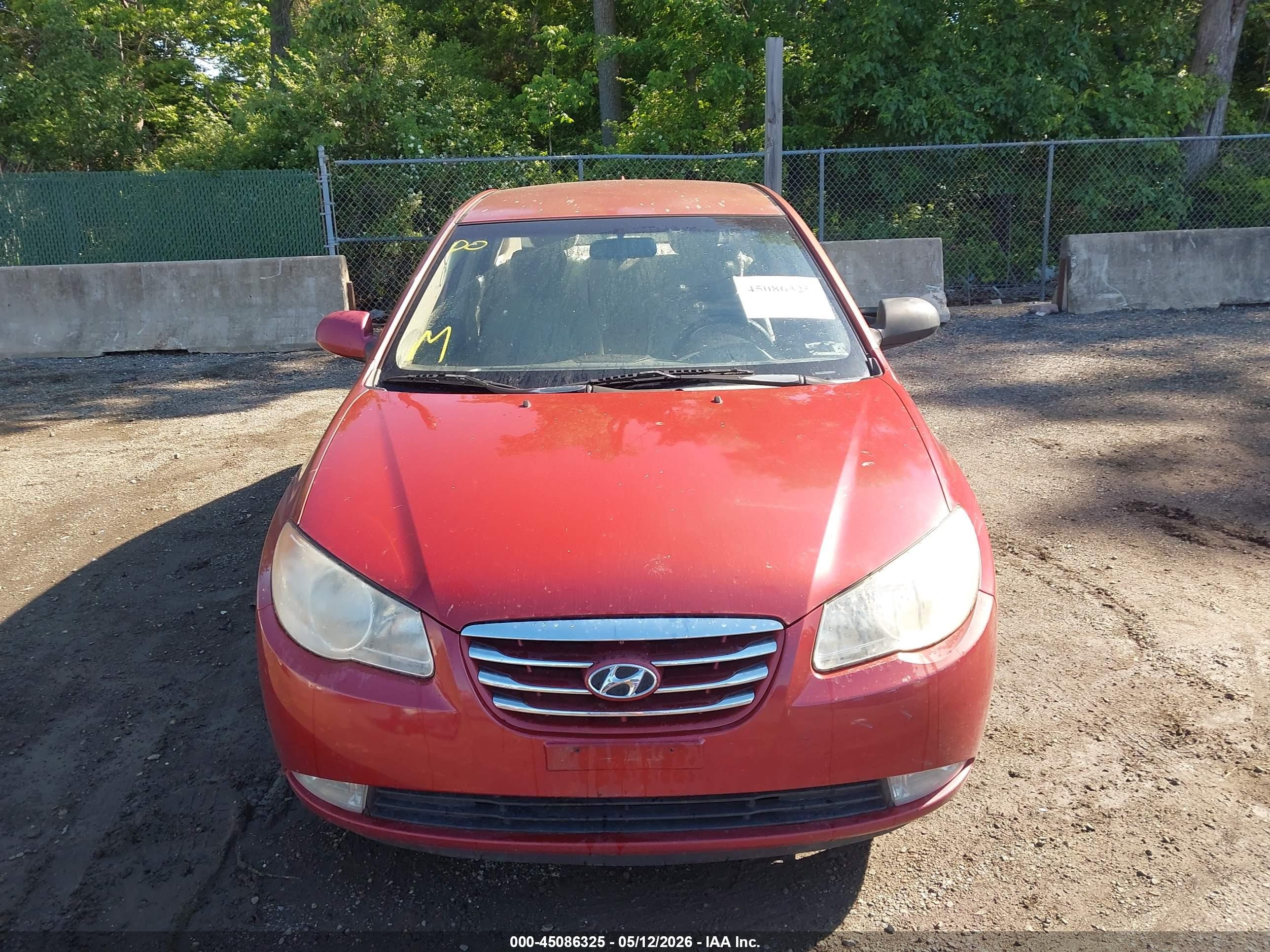 2010 Hyundai Elantra Gls Red vin: KMHDU4AD8AU843769