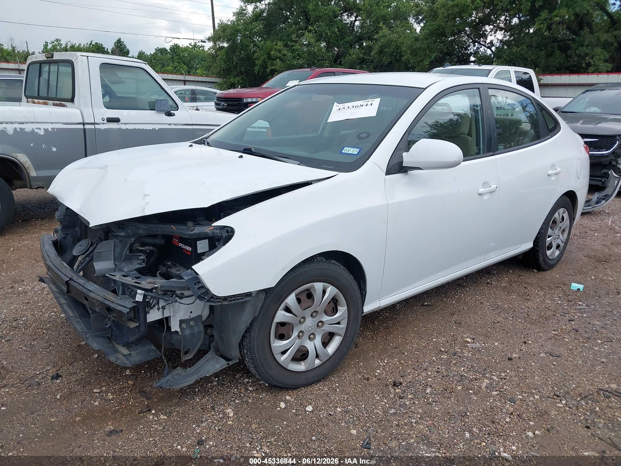 2010 Hyundai Elantra Gls White vin: KMHDU4AD8AU852519