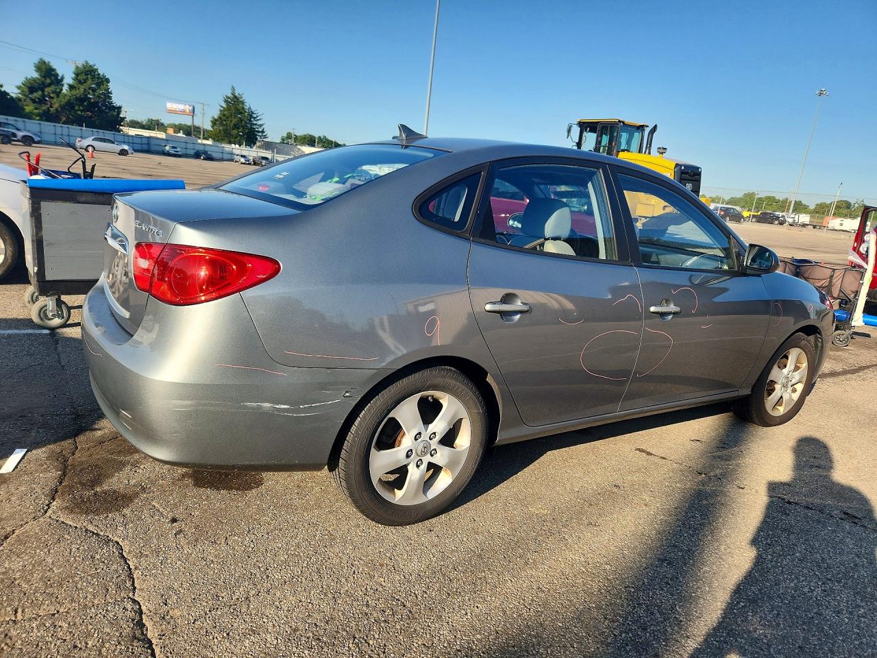 2010 Hyundai Elantra Se Gray vin: KMHDU4AD8AU872351