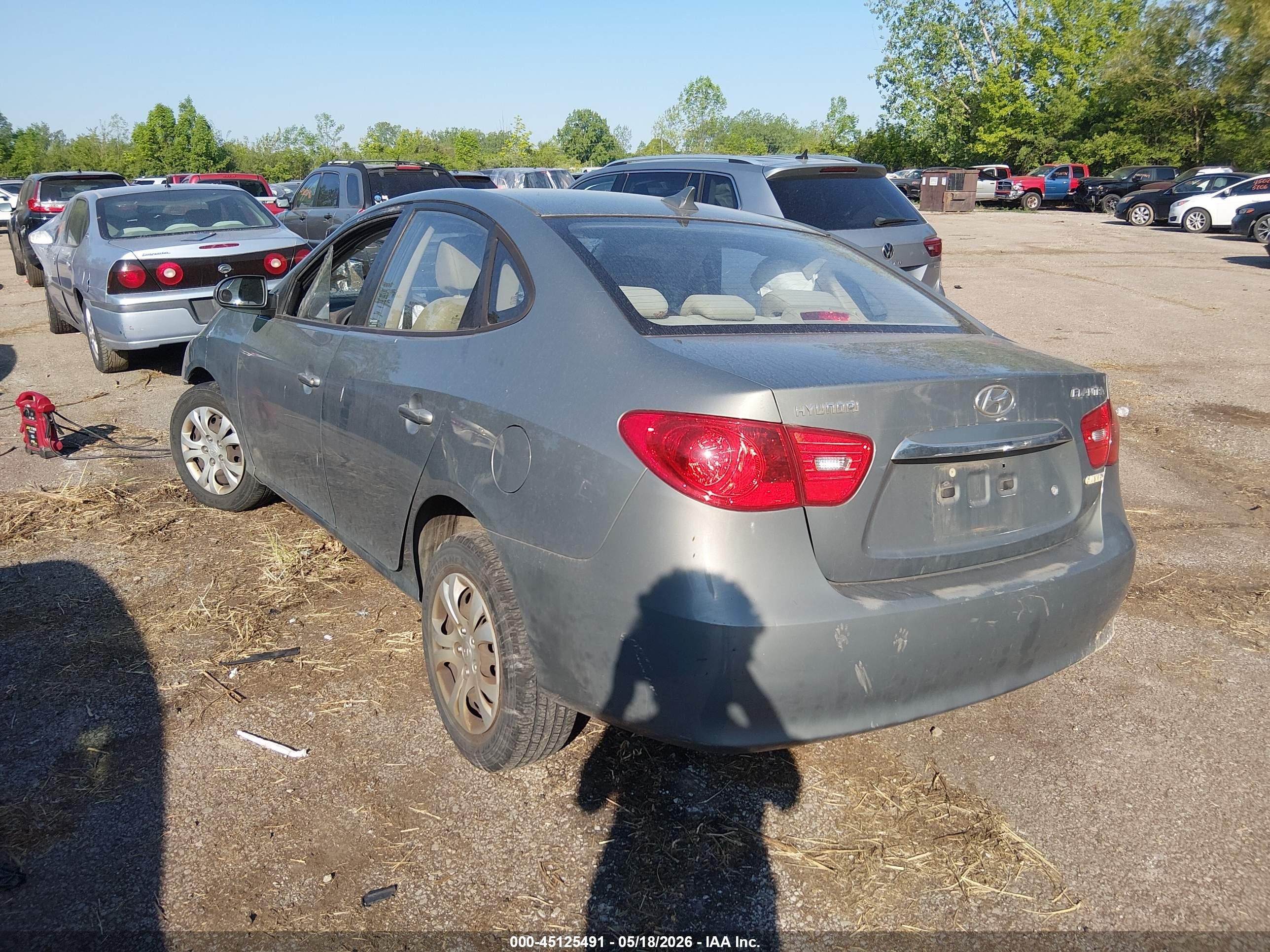 2010 Hyundai Elantra Gls Gray vin: KMHDU4AD8AU906238