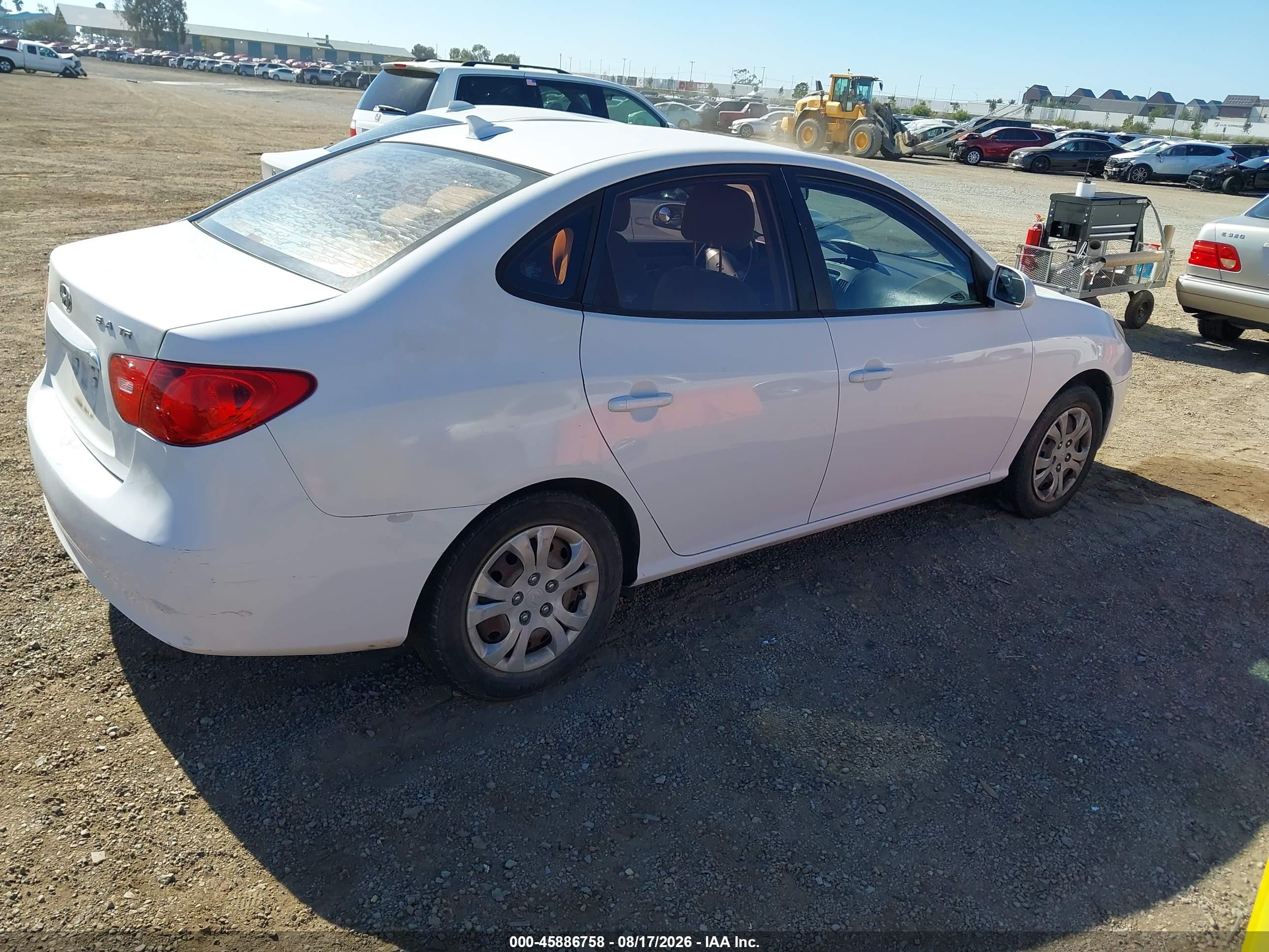 2010 Hyundai Elantra Gls White vin: KMHDU4AD8AU968481