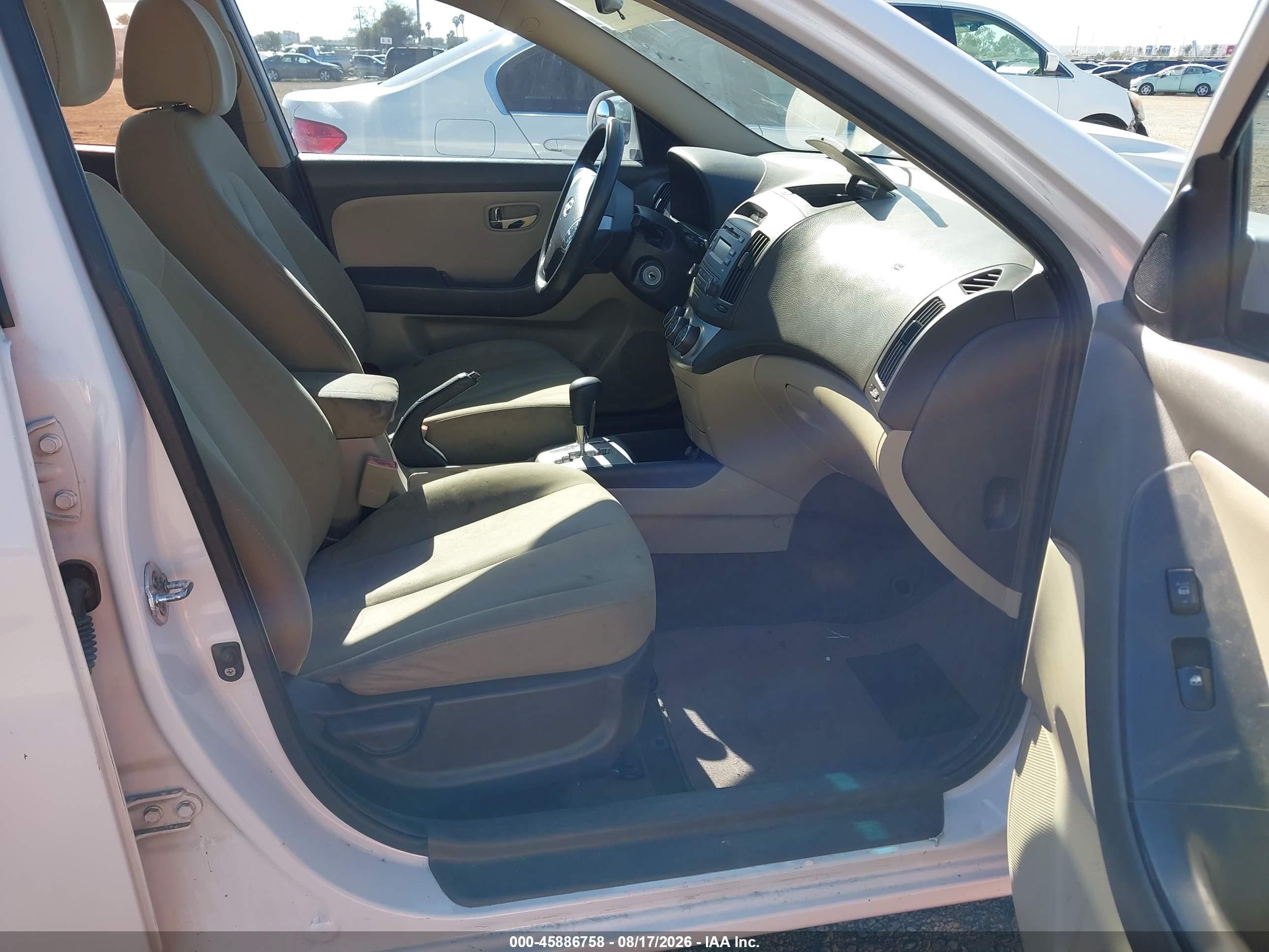 2010 Hyundai Elantra Gls White vin: KMHDU4AD8AU968481