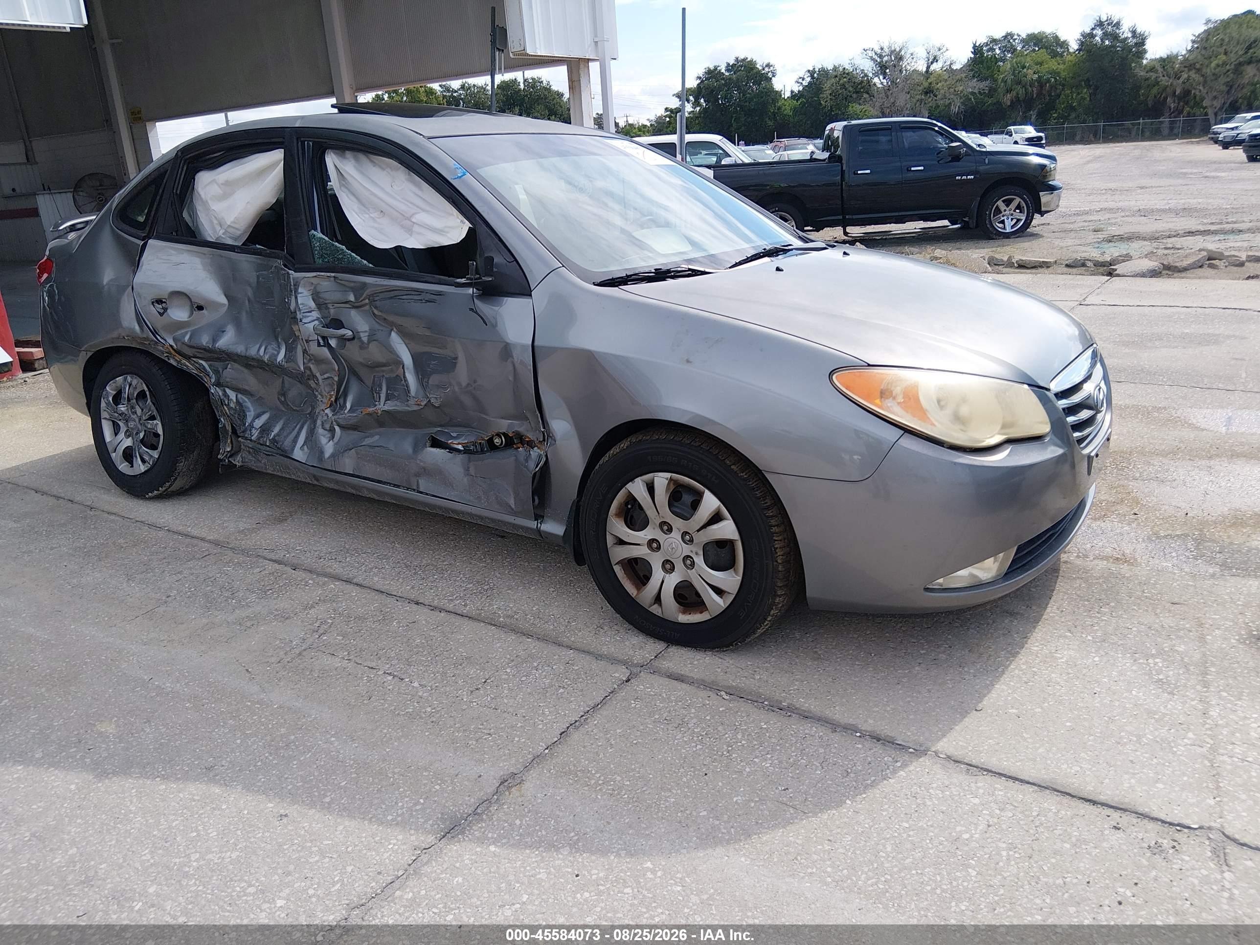 2010 Hyundai Elantra Gls Silver vin: KMHDU4AD9AU035222