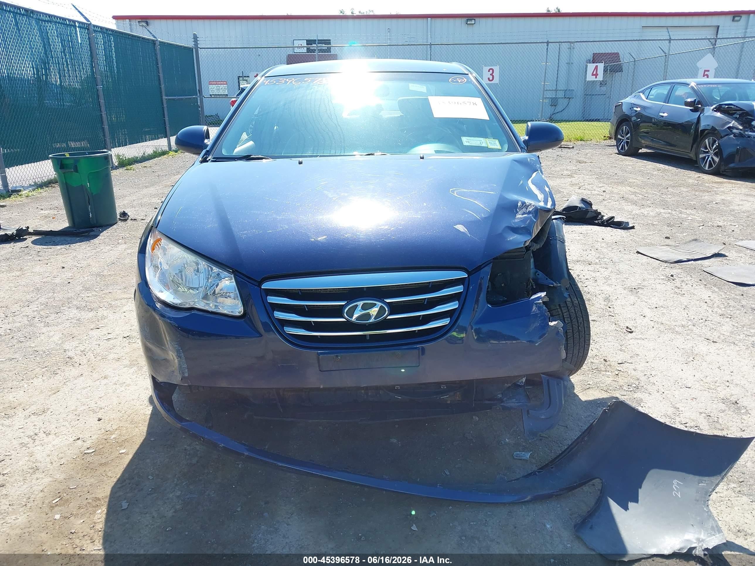 2010 Hyundai Elantra Gls Blue vin: KMHDU4AD9AU039464