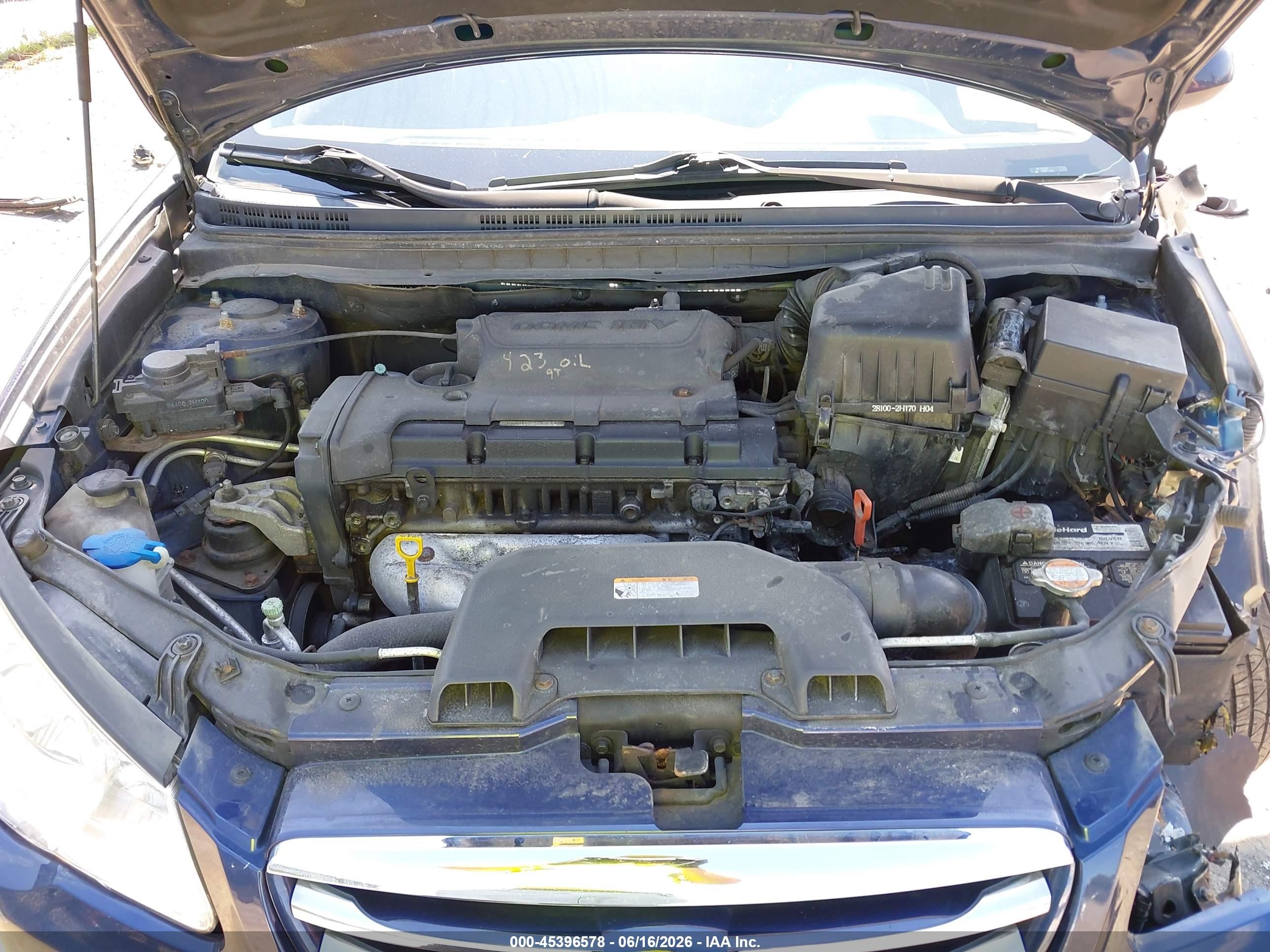 2010 Hyundai Elantra Gls Blue vin: KMHDU4AD9AU039464