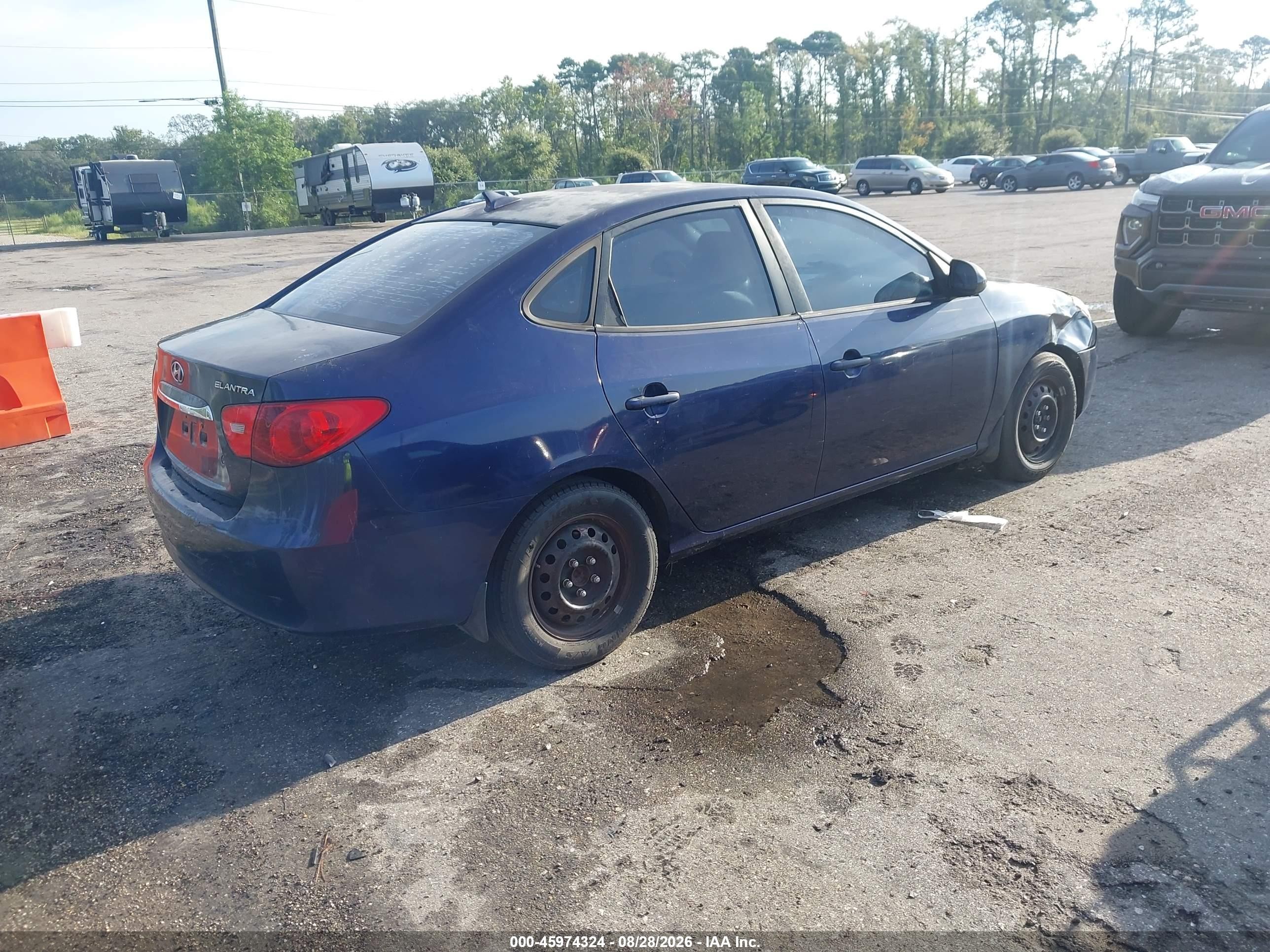 2010 Hyundai Elantra Gls Blue vin: KMHDU4AD9AU102837