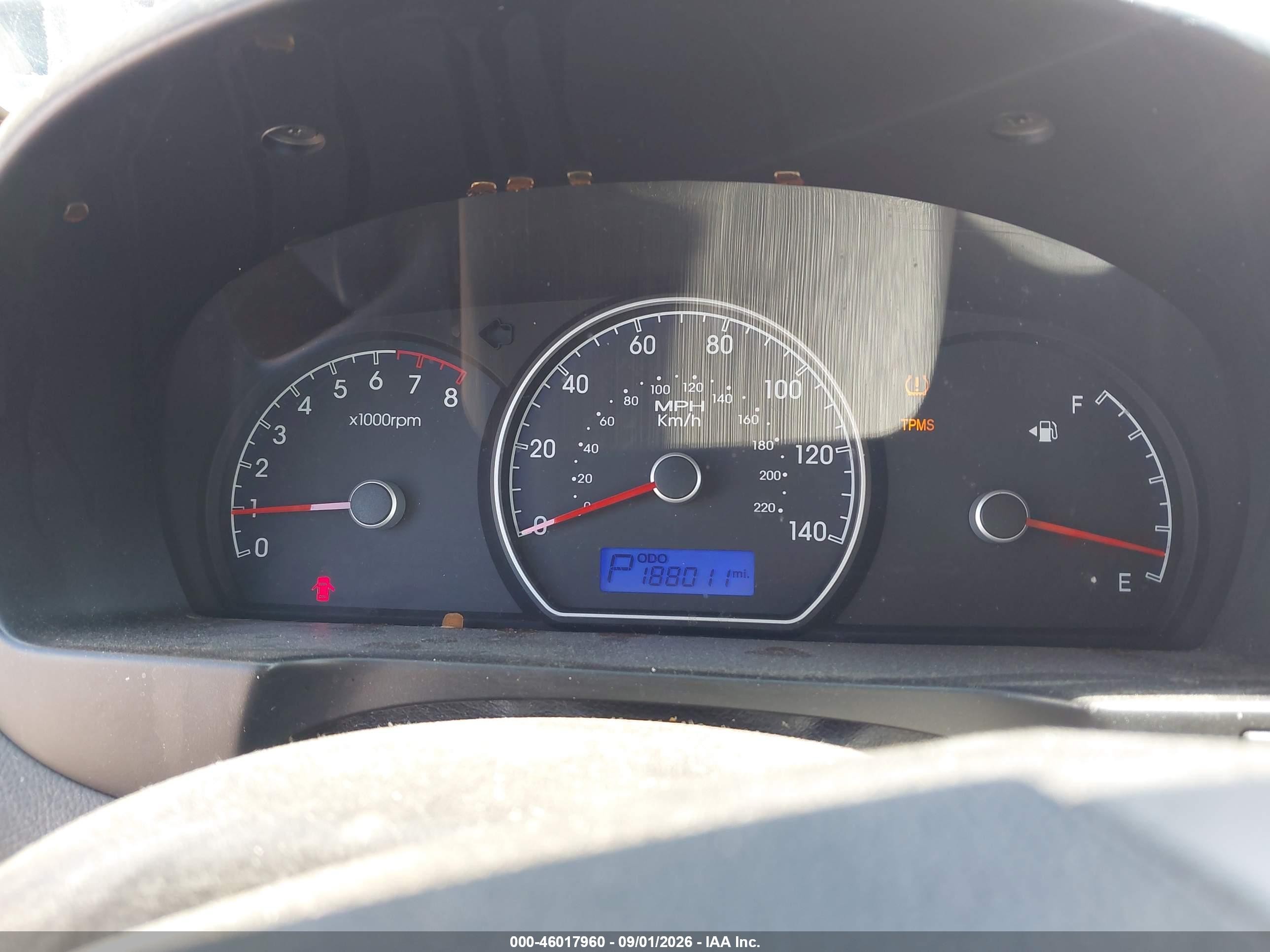 2010 Hyundai Elantra Gls Burgundy vin: KMHDU4AD9AU118715