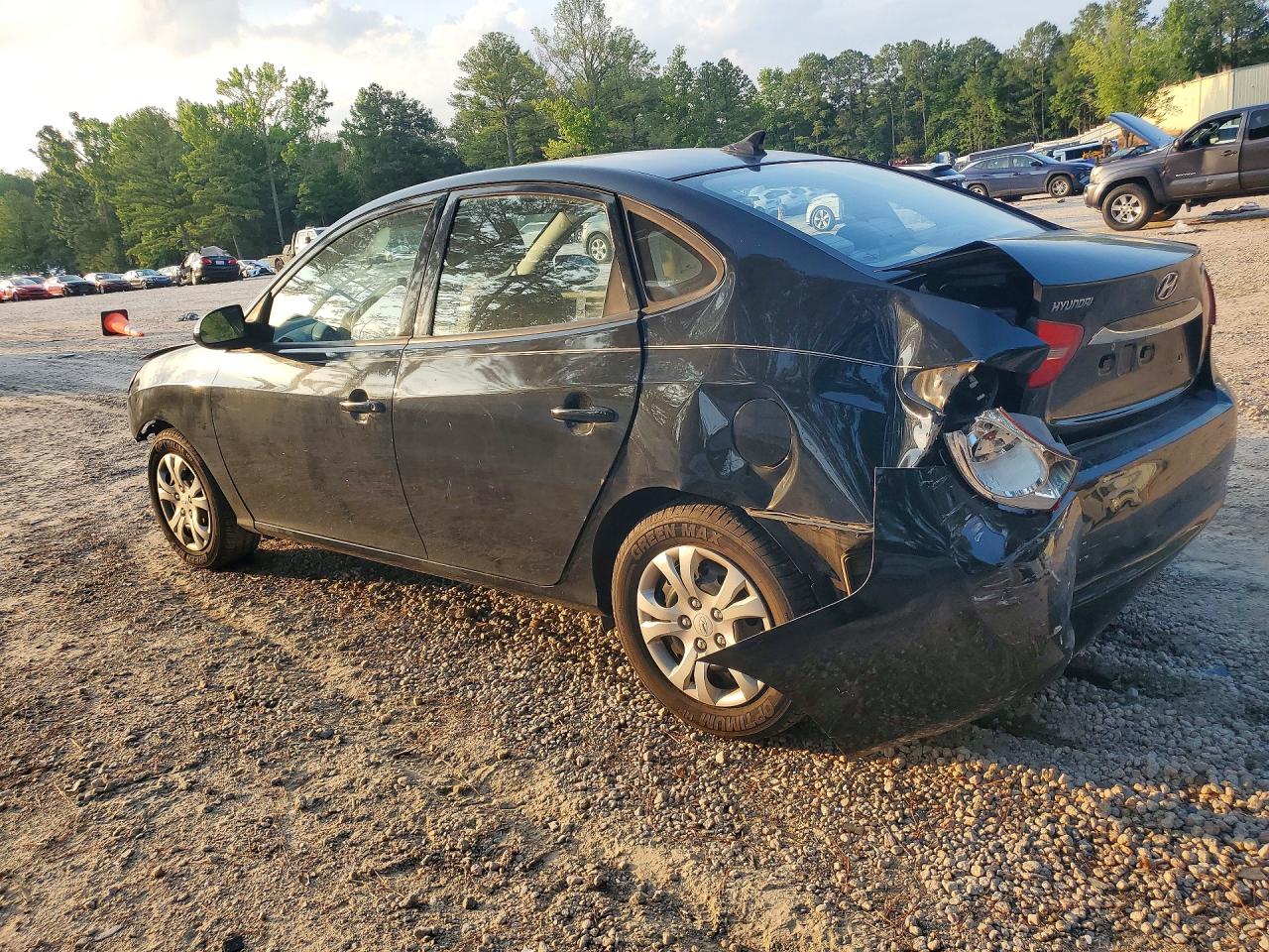 2010 Hyundai Elantra Gls Black vin: KMHDU4AD9AU182897