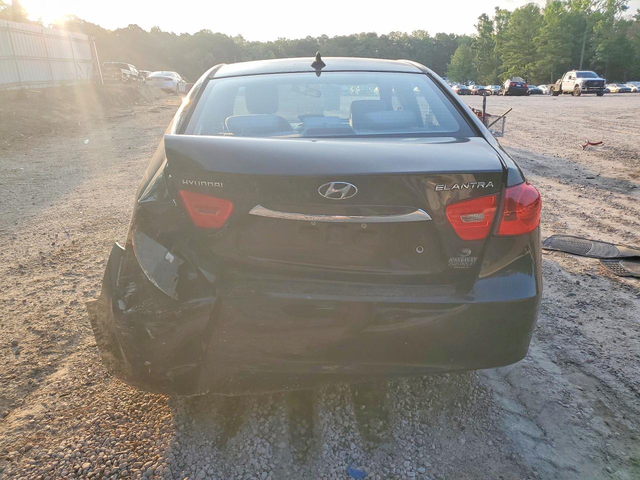 2010 Hyundai Elantra Gls Black vin: KMHDU4AD9AU182897