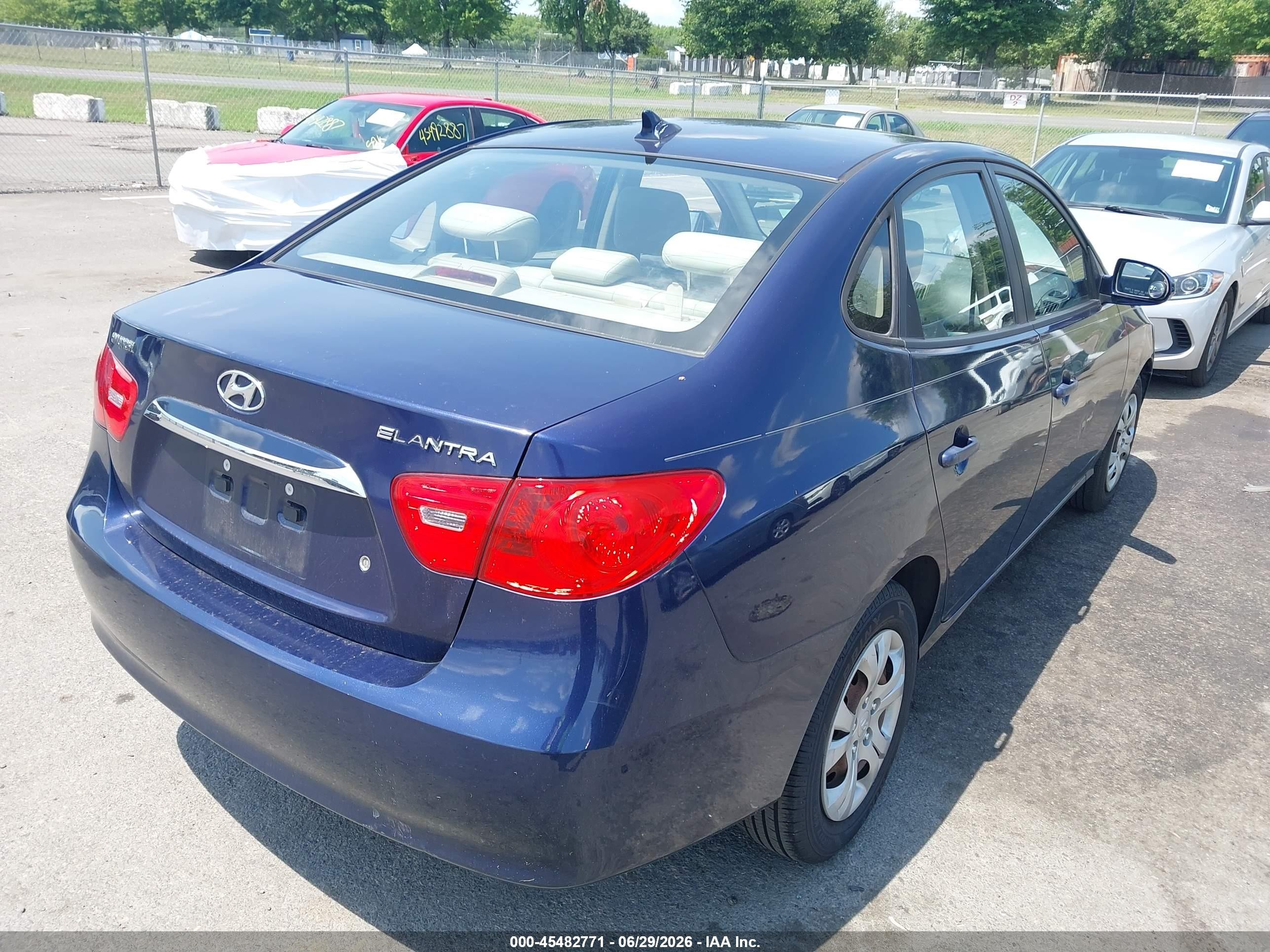 2010 Hyundai Elantra Gls Blue vin: KMHDU4AD9AU183340
