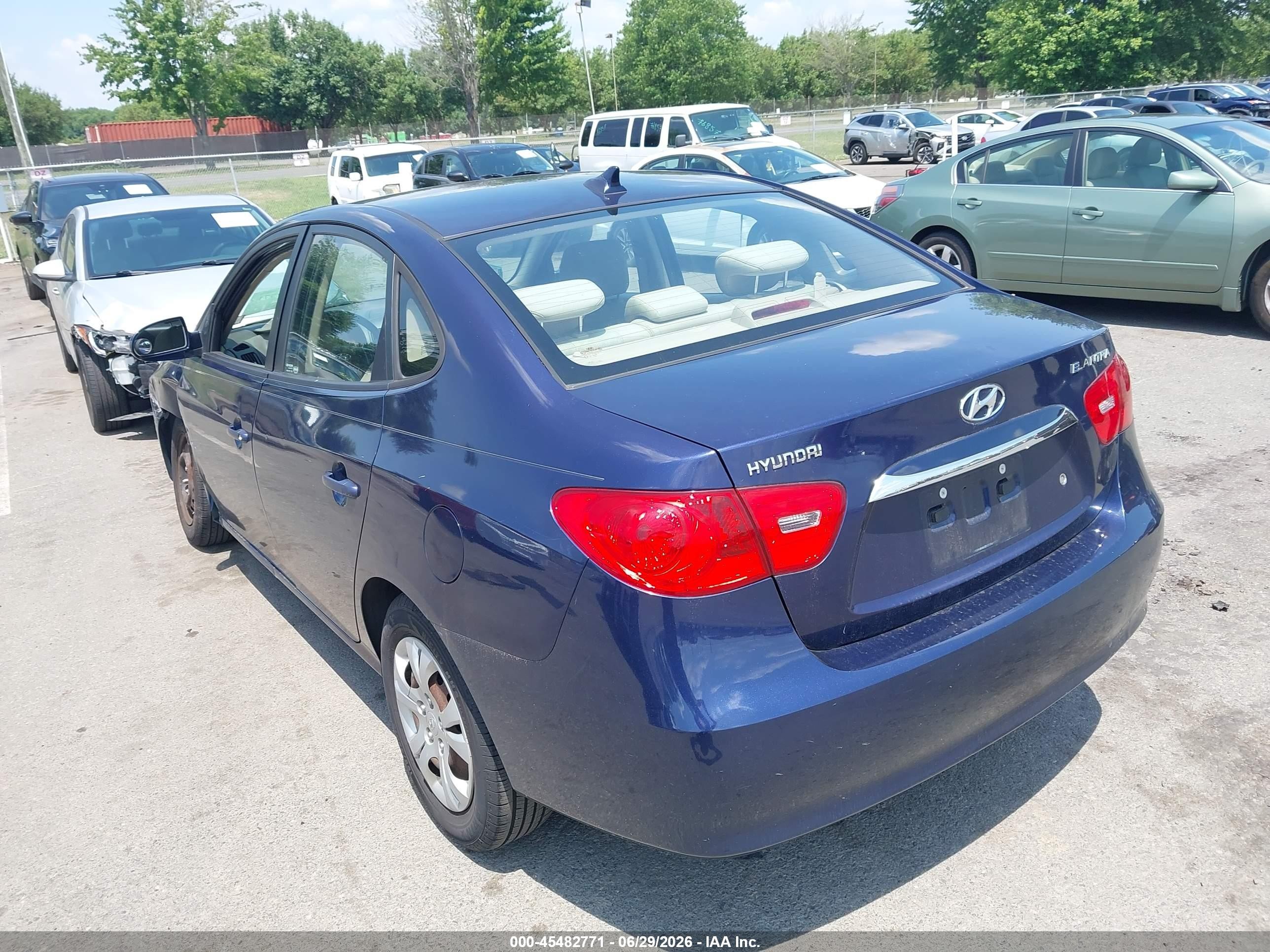 2010 Hyundai Elantra Gls Blue vin: KMHDU4AD9AU183340