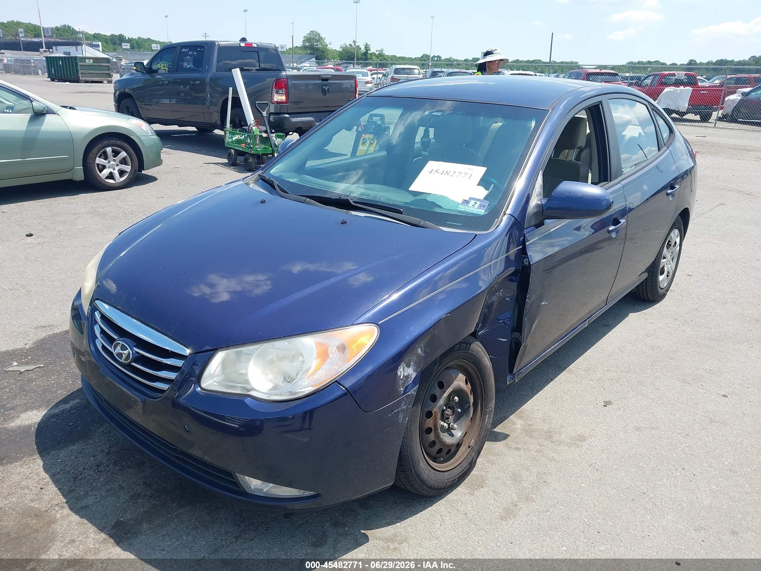 2010 Hyundai Elantra Gls Blue vin: KMHDU4AD9AU183340