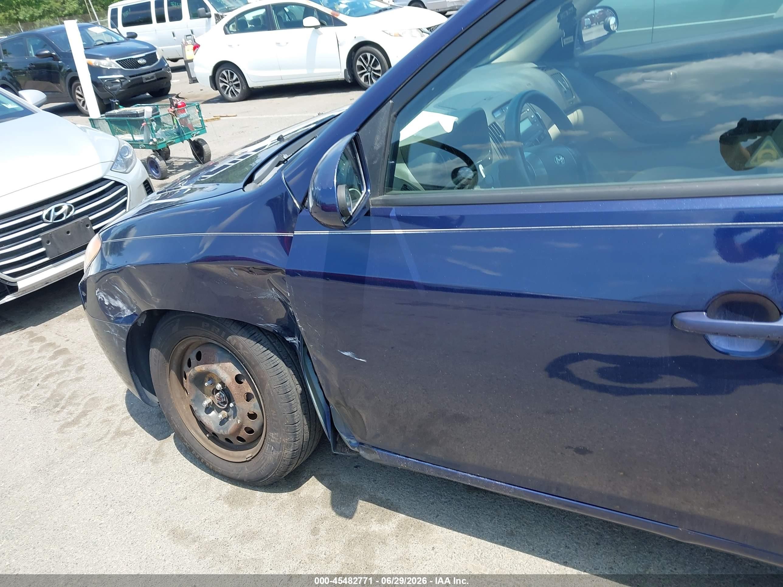 2010 Hyundai Elantra Gls Blue vin: KMHDU4AD9AU183340