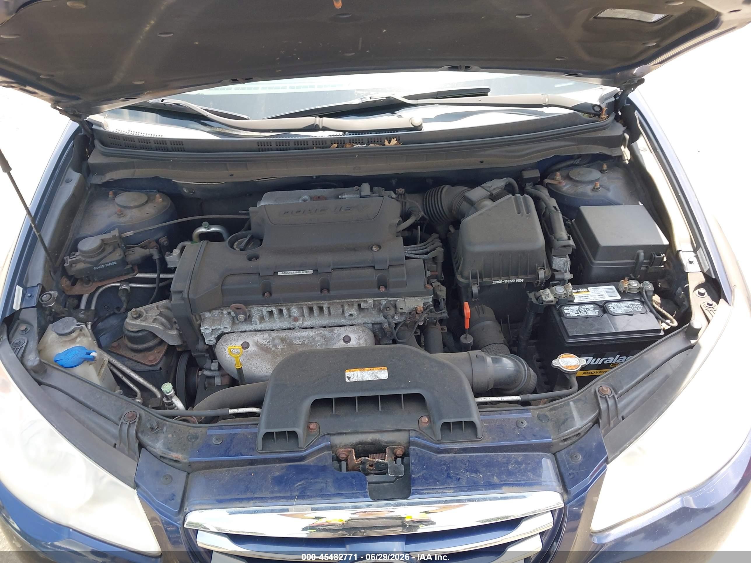 2010 Hyundai Elantra Gls Blue vin: KMHDU4AD9AU183340