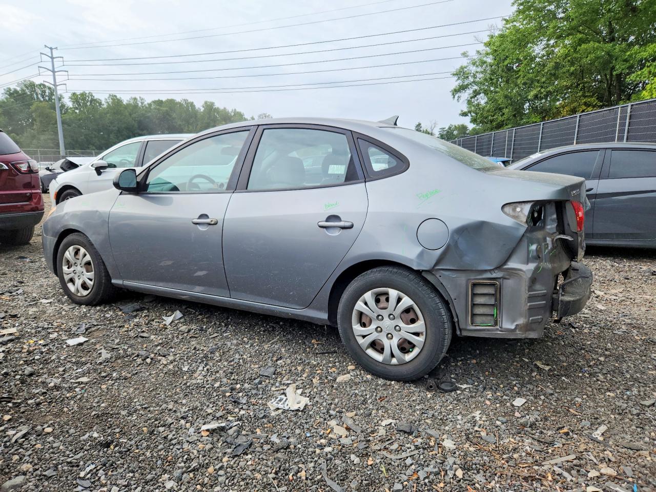 2010 Hyundai Elantra Gls Gray vin: KMHDU4AD9AU185900
