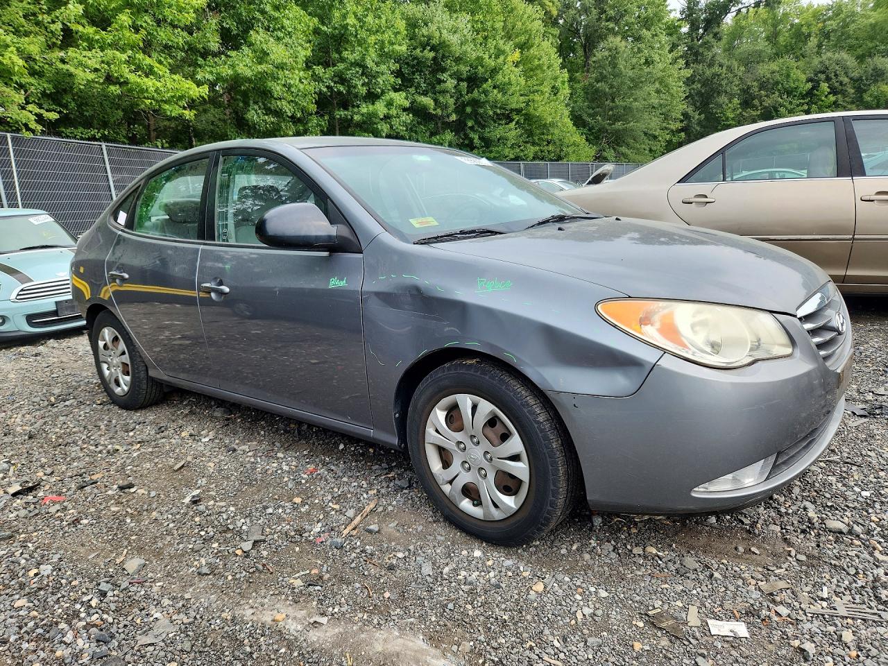 2010 Hyundai Elantra Gls Gray vin: KMHDU4AD9AU185900