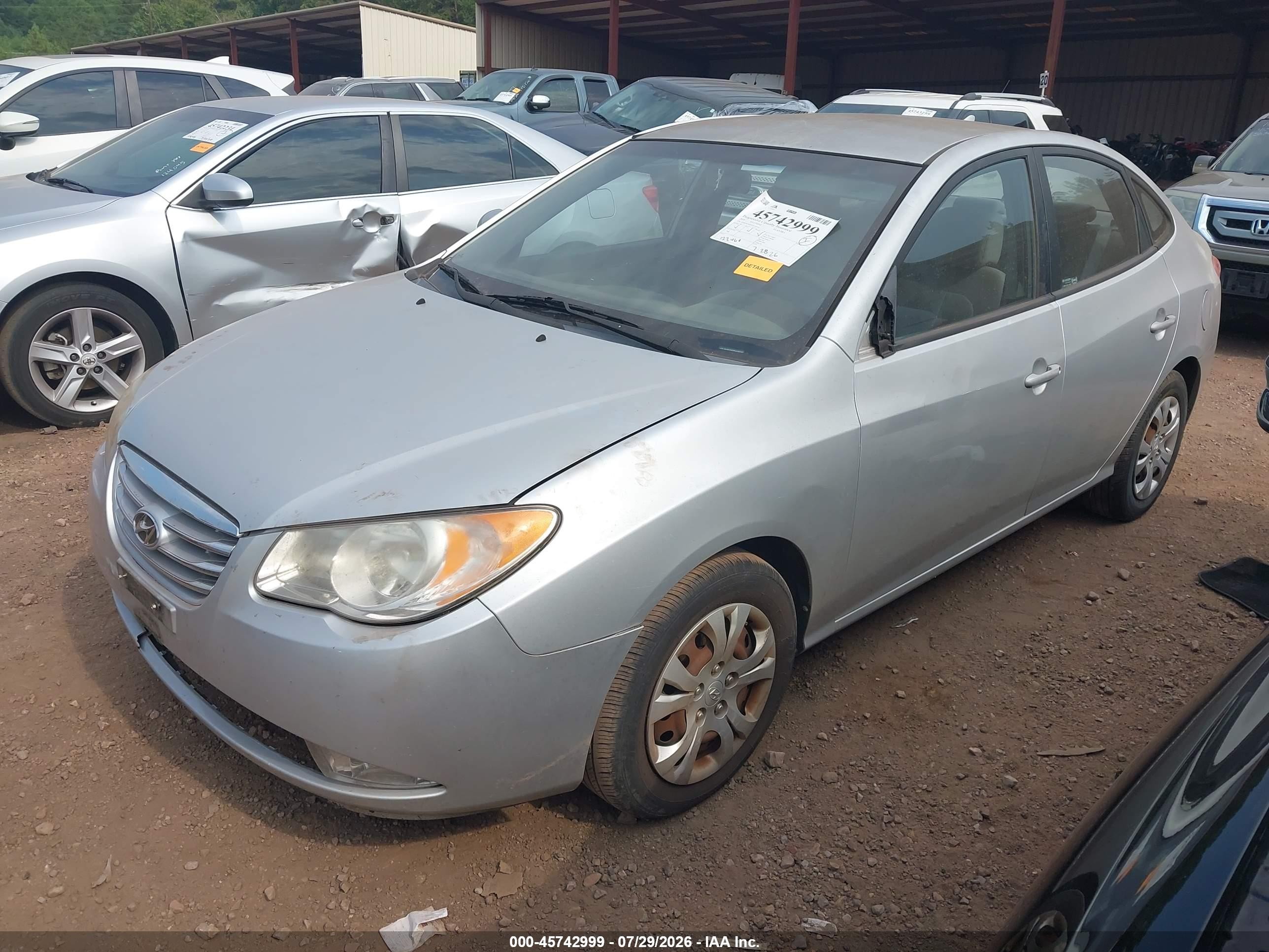 2010 Hyundai Elantra Gls Серебряный vin: KMHDU4AD9AU193141