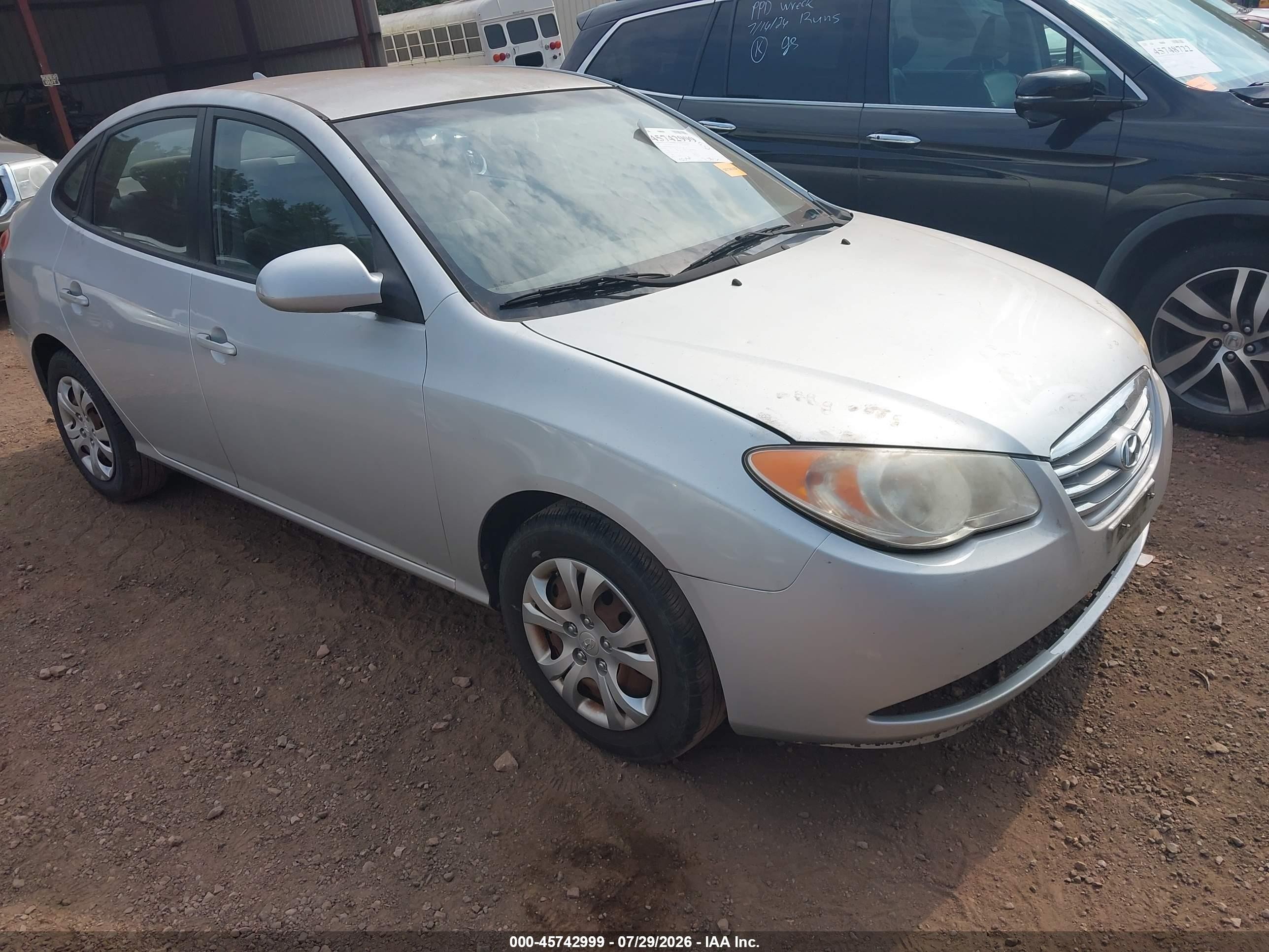 2010 Hyundai Elantra Gls Silver vin: KMHDU4AD9AU193141