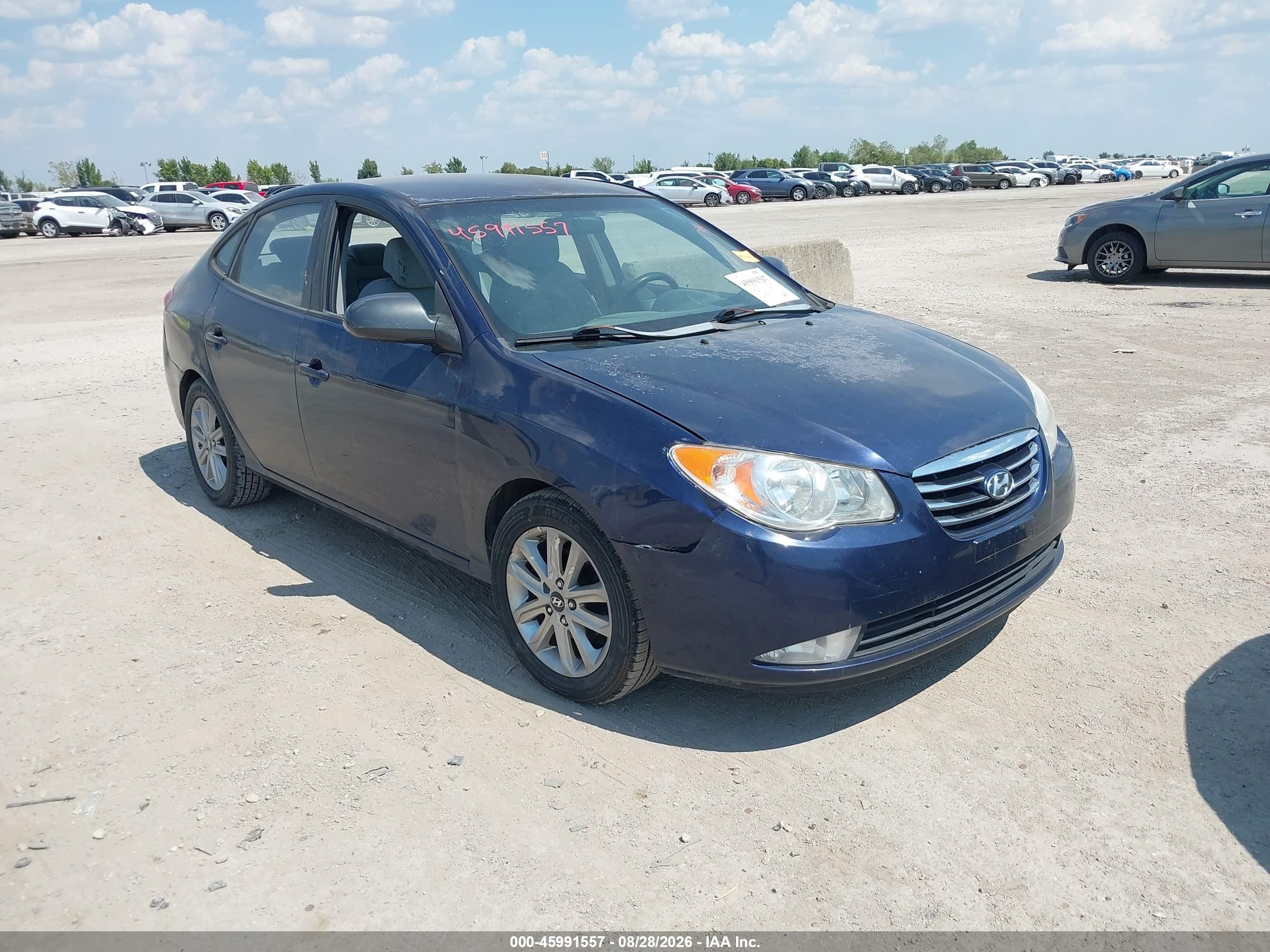 2010 Hyundai Elantra Gls Blue vin: KMHDU4AD9AU839519